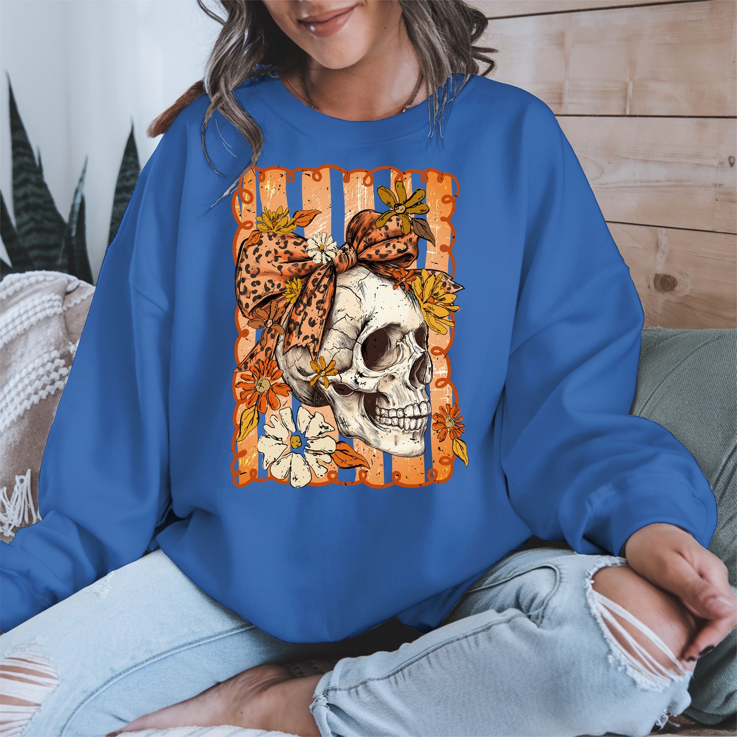 Skull Fall Bow halloween shirt