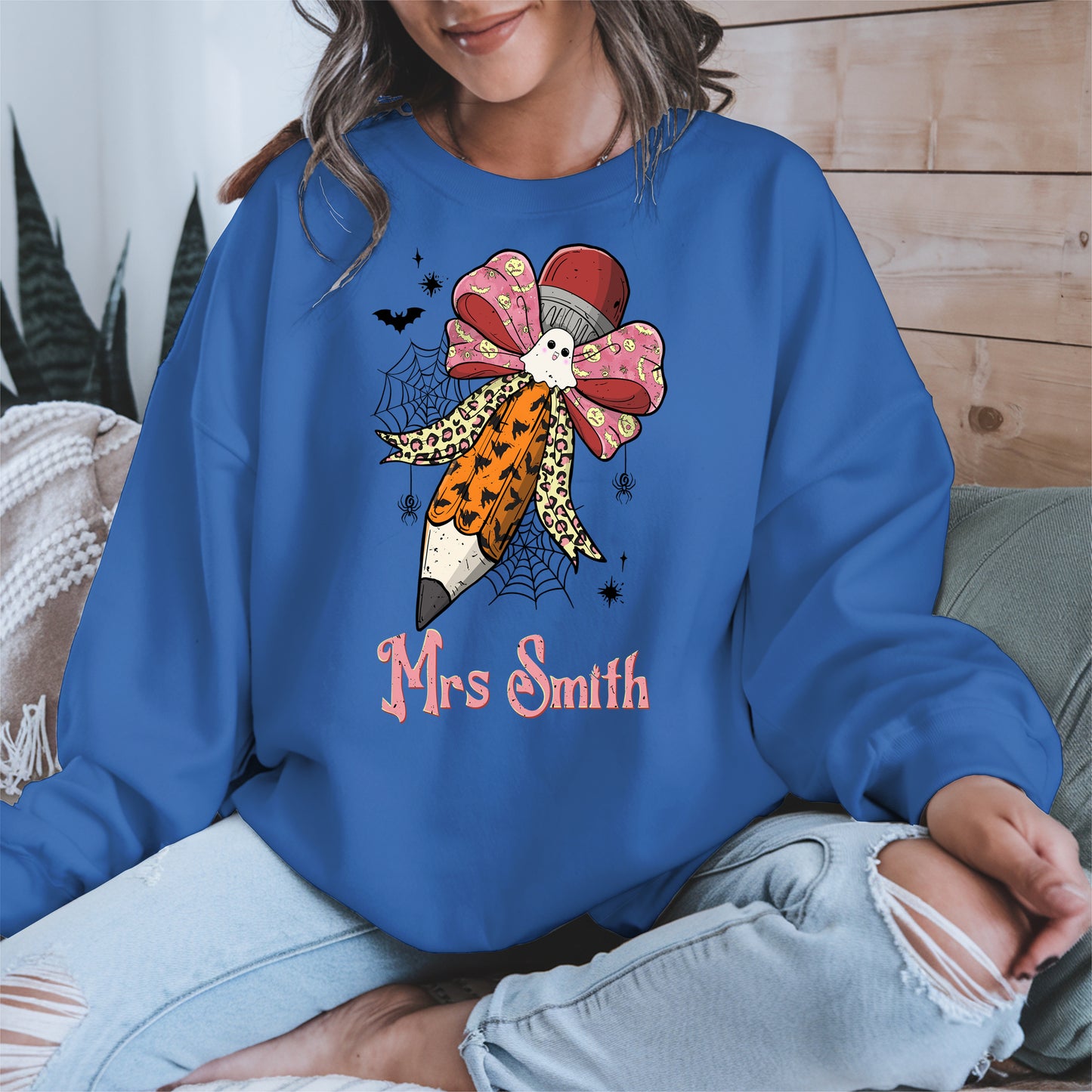 Teacher Pencil Bow Halloween shirt