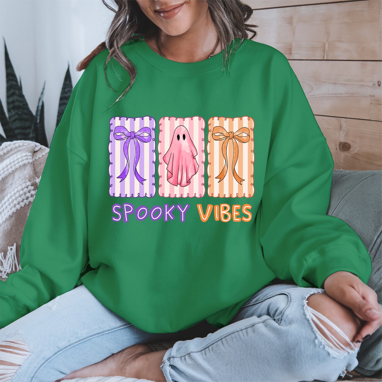 Spooky Vibes Shirt Hoodie Sweatshirt for Halloween and Fall Looks