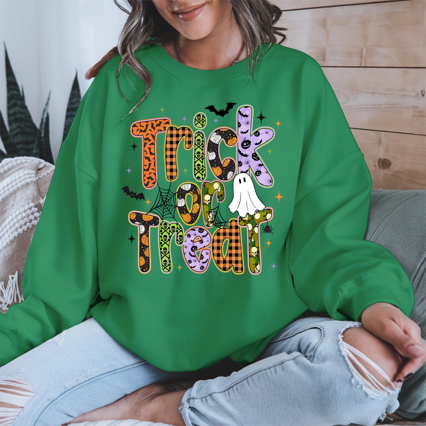 Trick or treat halloween shirt