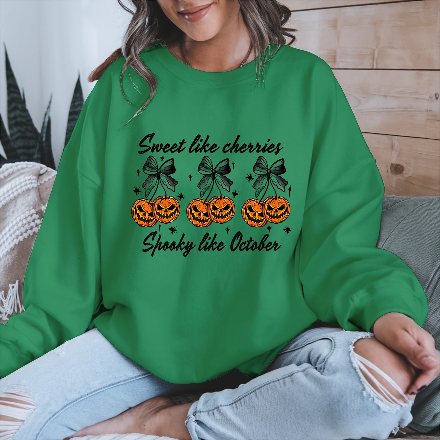 Sweet like cherries Spooky like October shirt