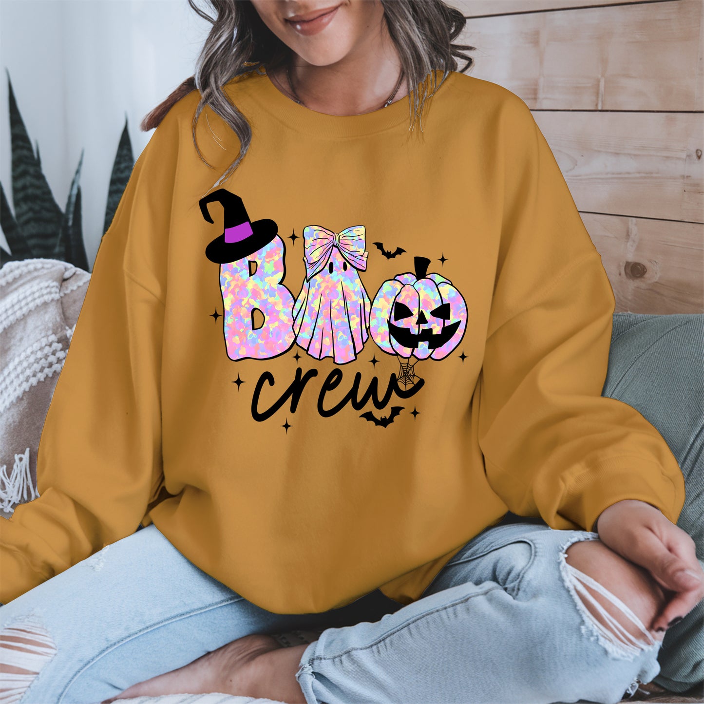 Boo Crew halloween shirt and hoodie