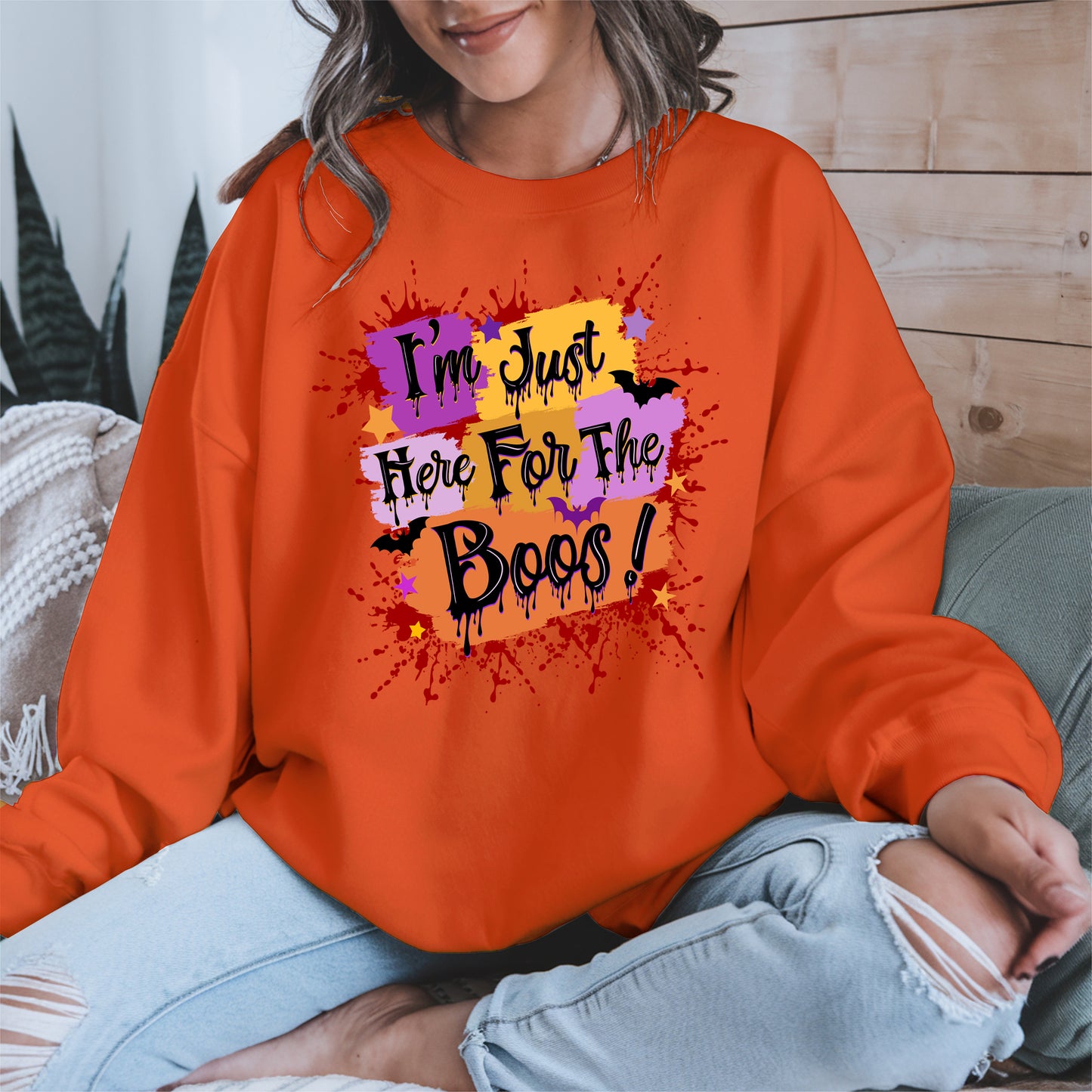 I'm just here for the Boos halloween shirt