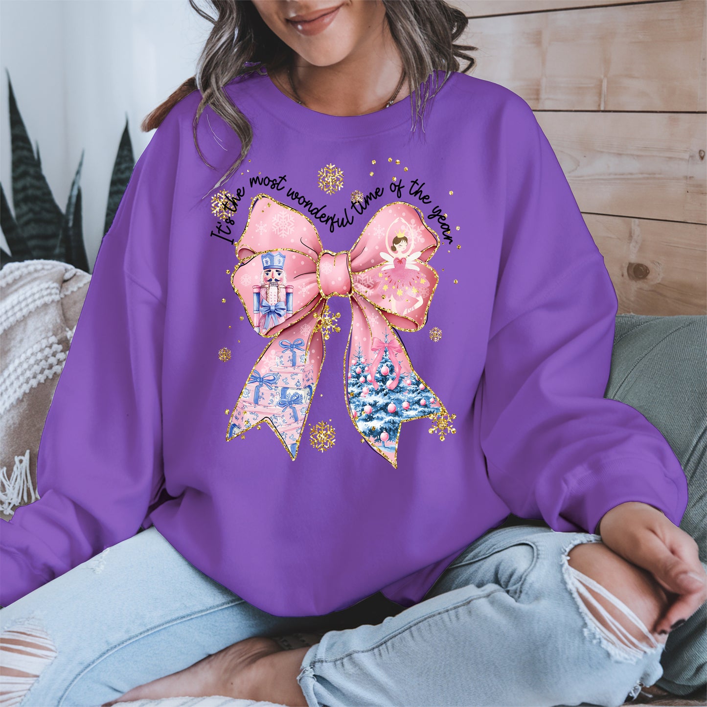 It is the Most Wonderful Time Christmas Bow Shirt