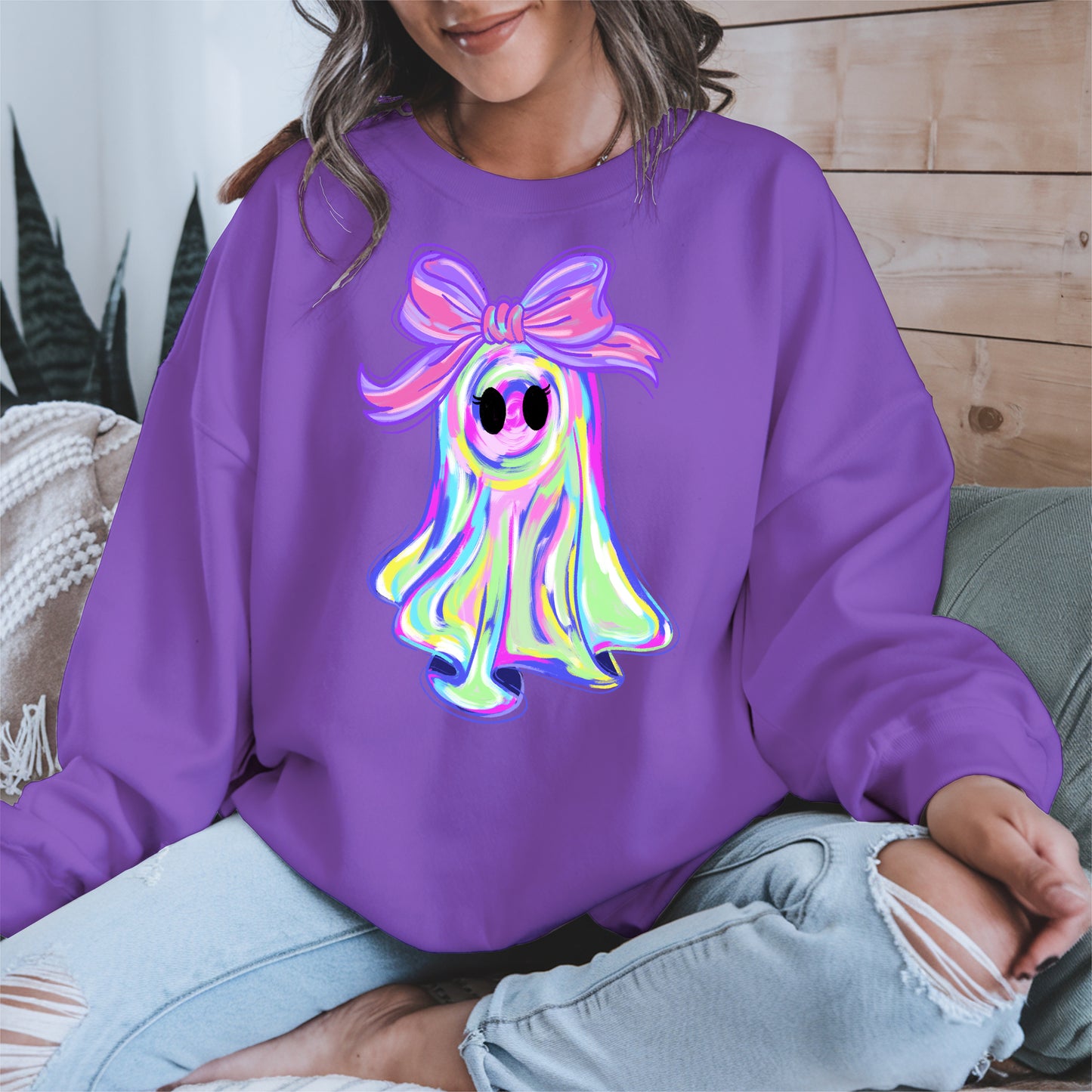 Pastel Ghost Shirt Hoodie Sweatshirt for Halloween Vibes