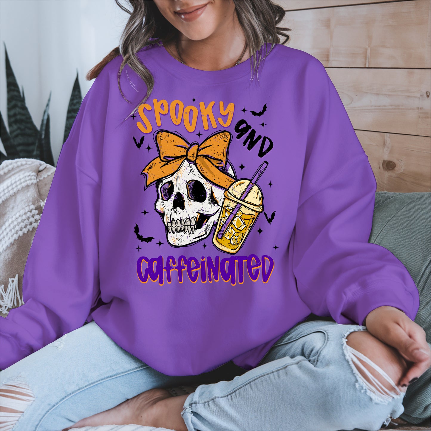 Spooky and Caffeinated halloween shirt