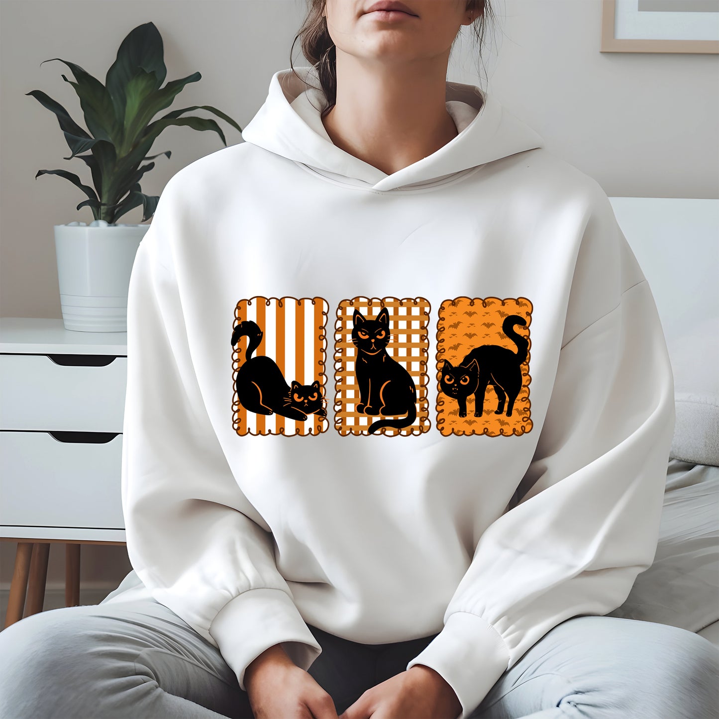 Black Cat Halloween shirt and sweatshirt
