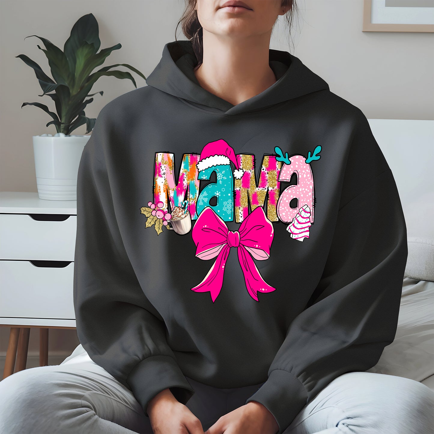 Merry Christmas Mama Shirt Cute Holiday Gift