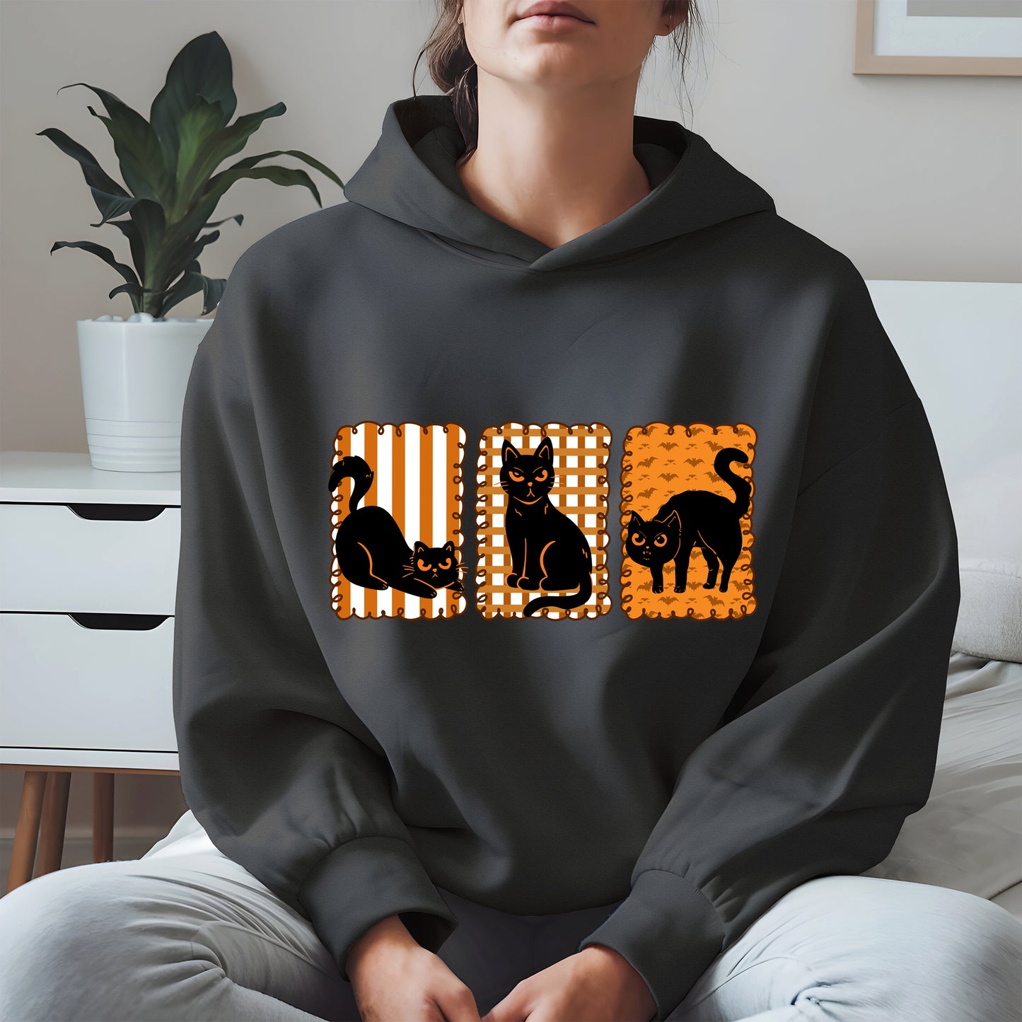 Black Cat Halloween shirt and sweatshirt