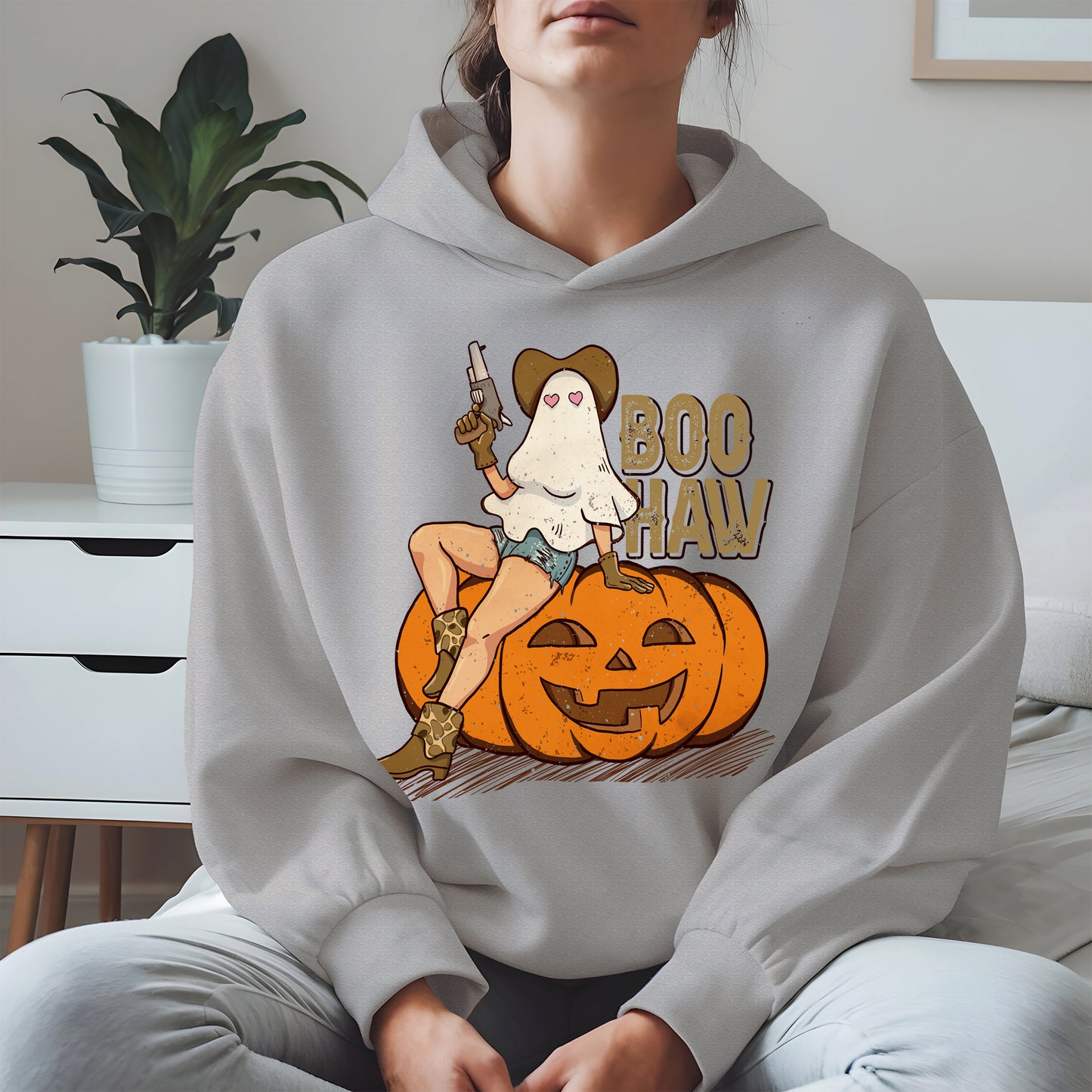 Boo Haw Halloween Cowgirl Tee