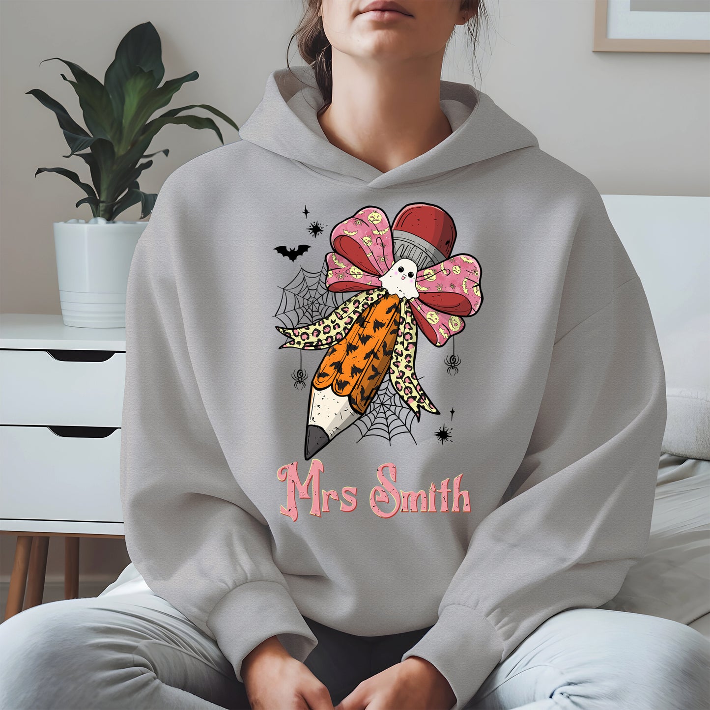 Teacher Pencil Bow Halloween shirt