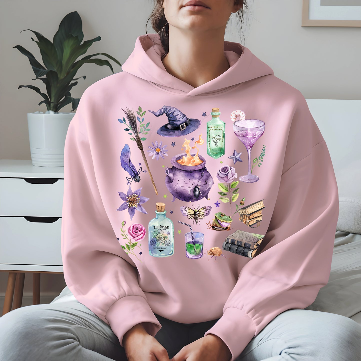 Witchy Vibes Watercolor Potion Tee