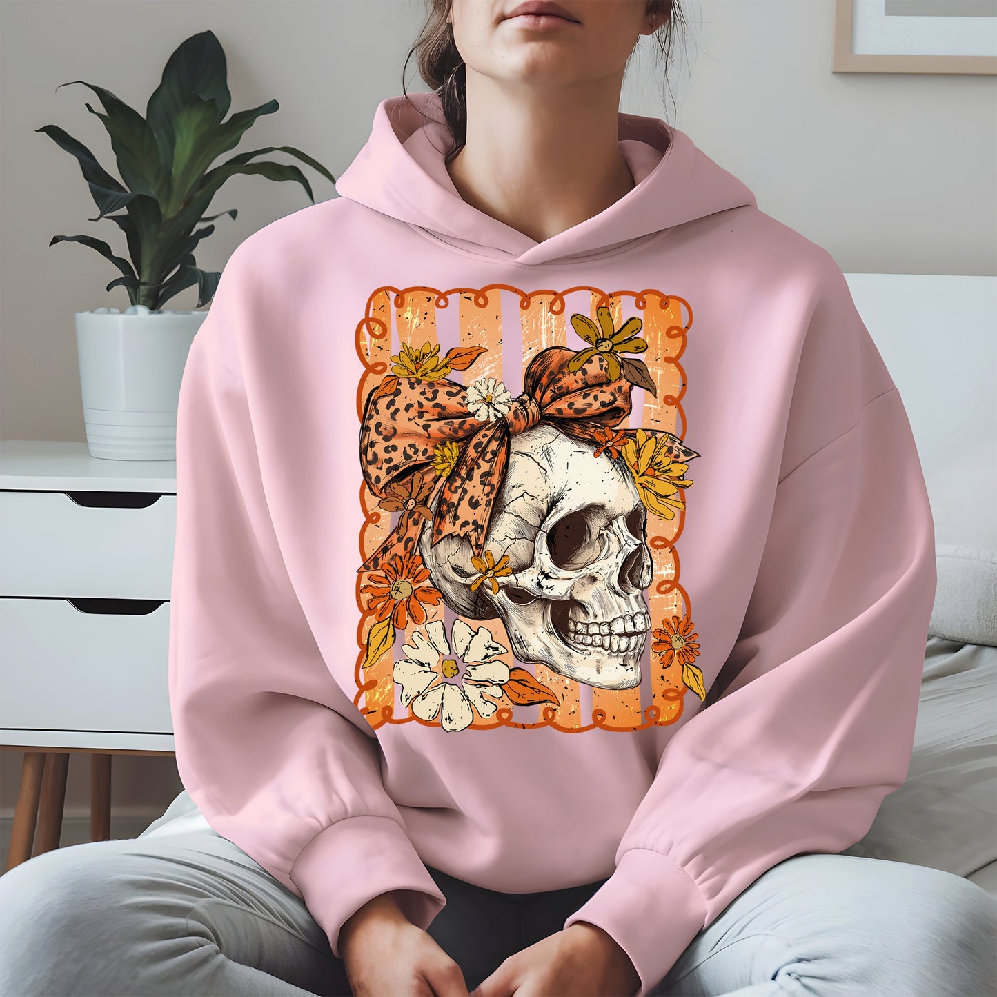 Skull Fall Bow halloween shirt