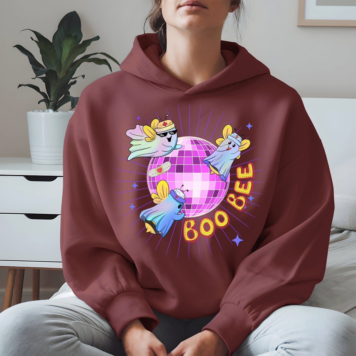 Boo Bee – Cute Disco Ghost Nurse Bee Shirt