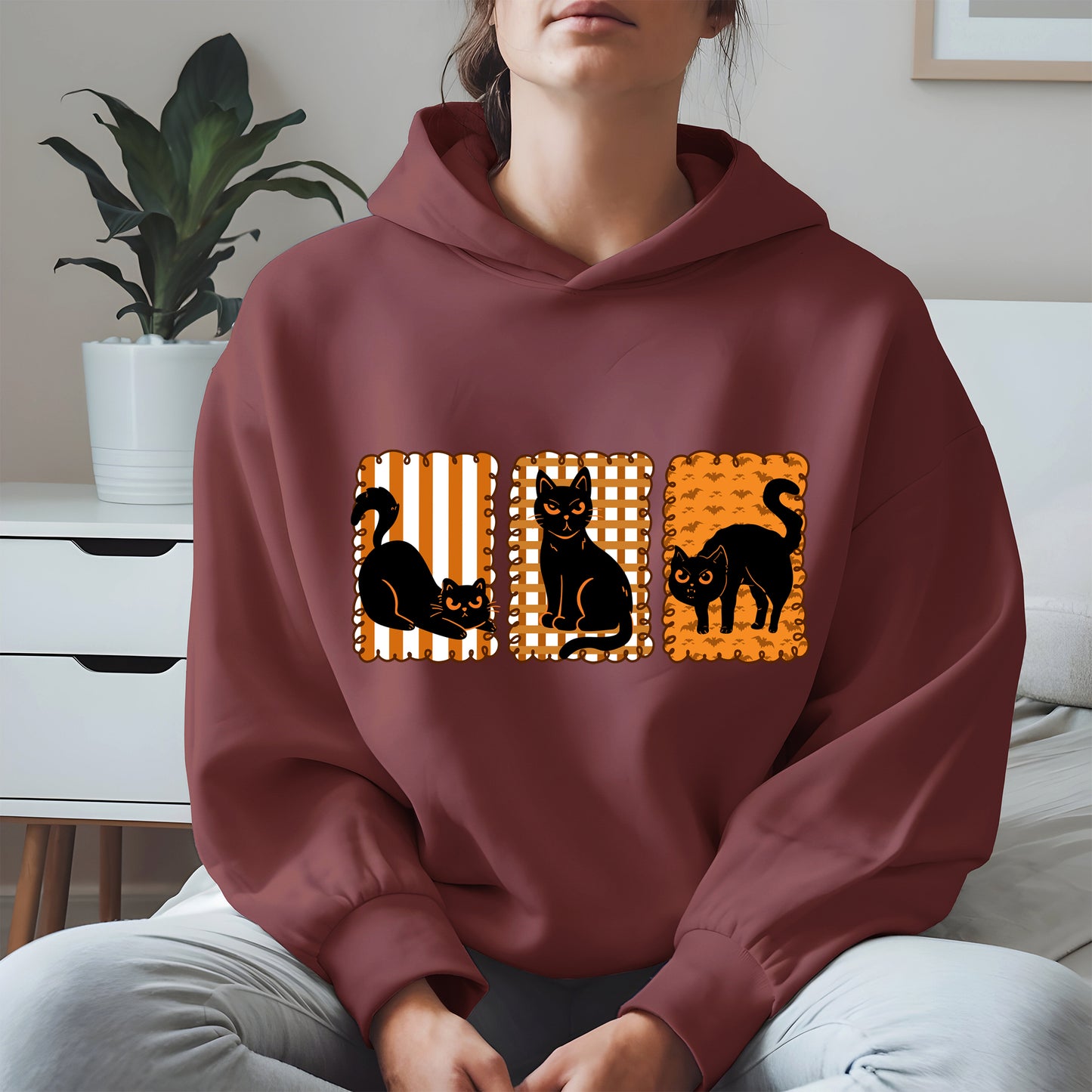 Black Cat Halloween shirt and sweatshirt
