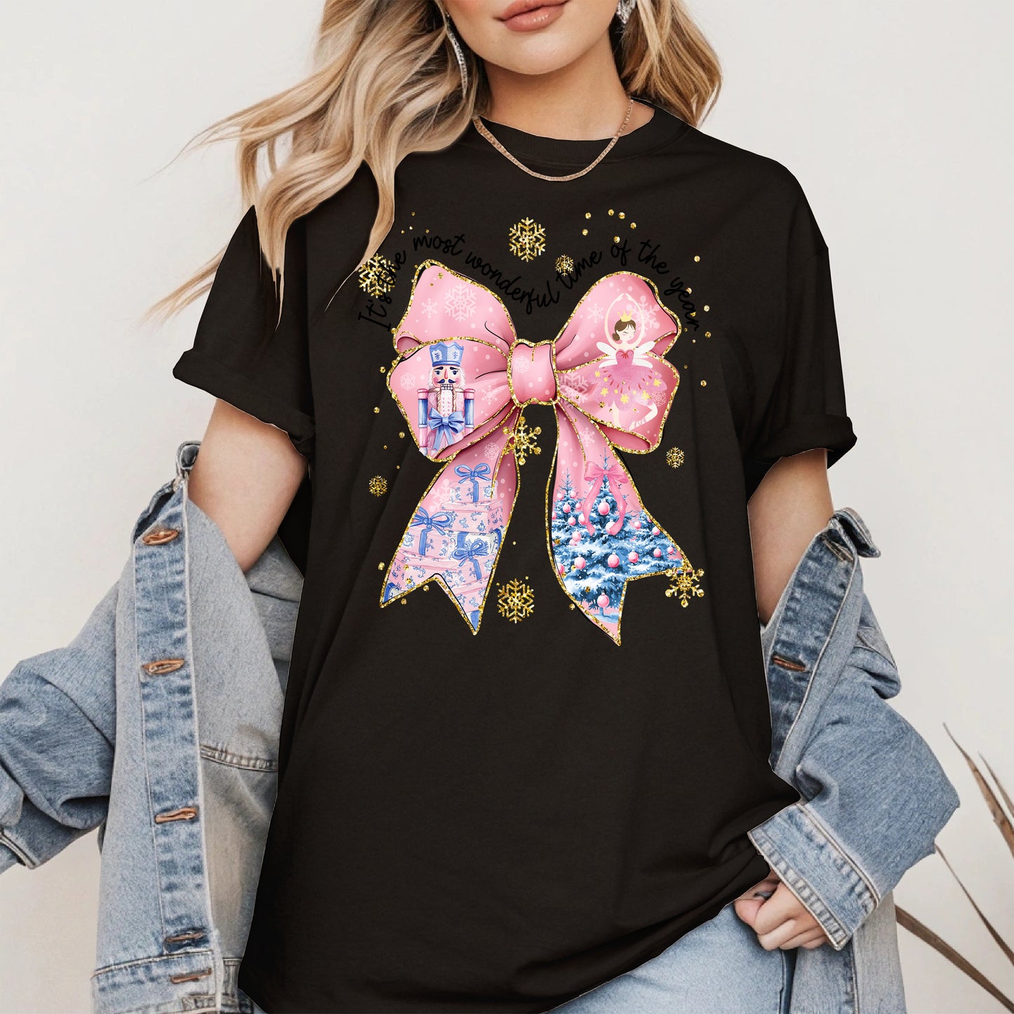It is the Most Wonderful Time Christmas Bow Shirt
