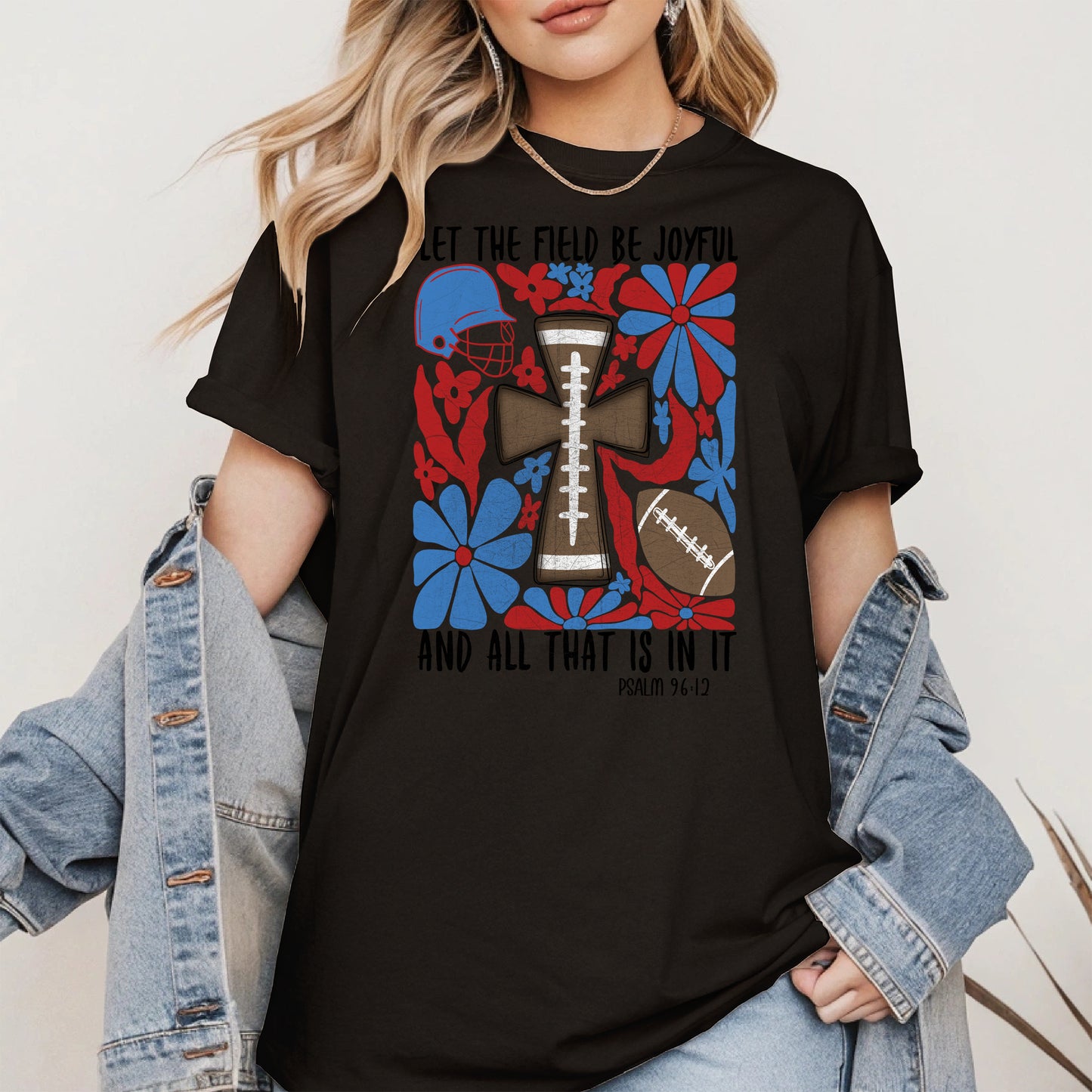 Faith Football Shirt Sport Tee Hoodie Sweatshirt Gift for Fans