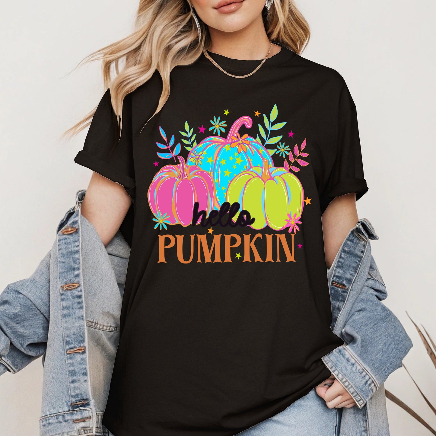 Pumpkin Neon halloween shirt