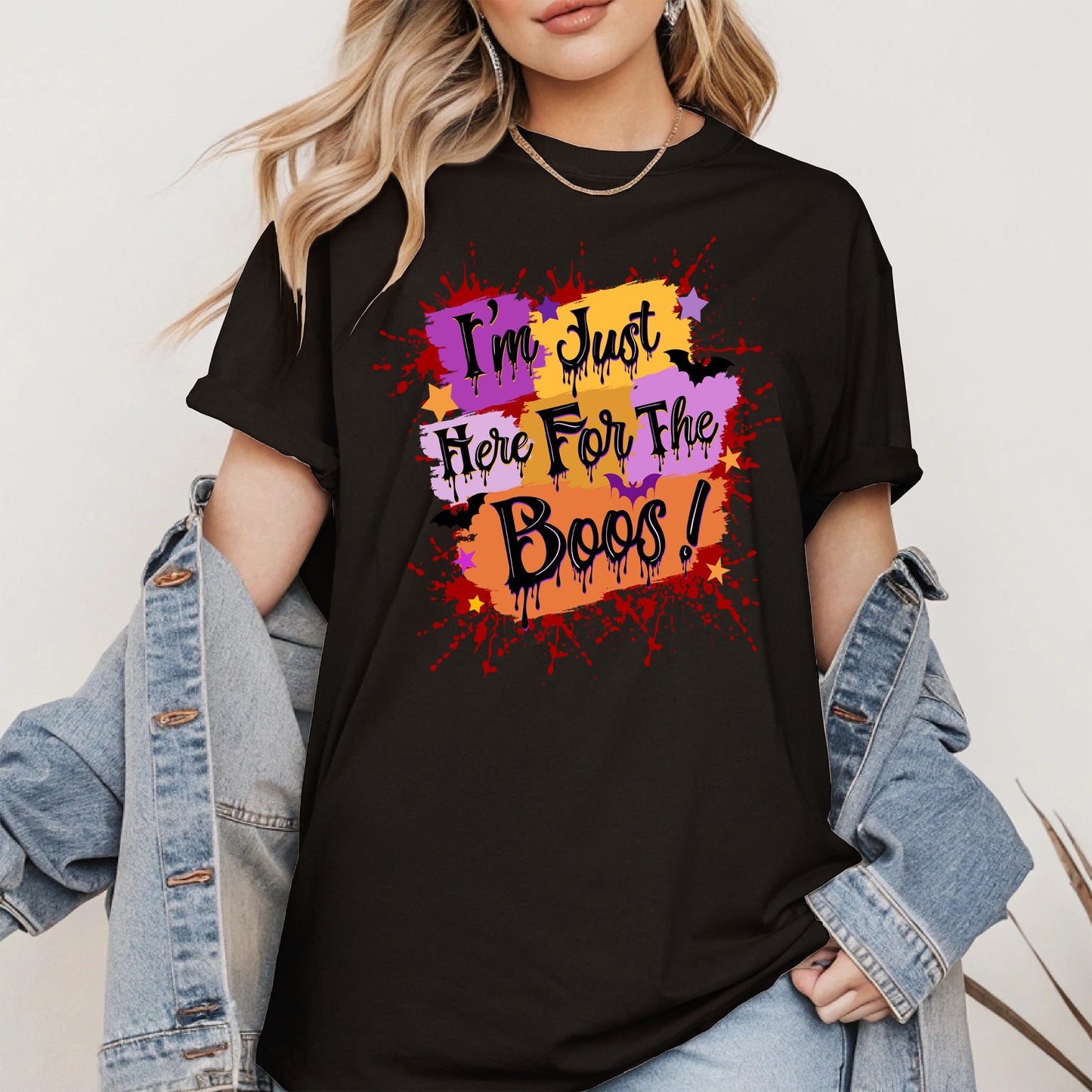 I'm just here for the Boos halloween shirt