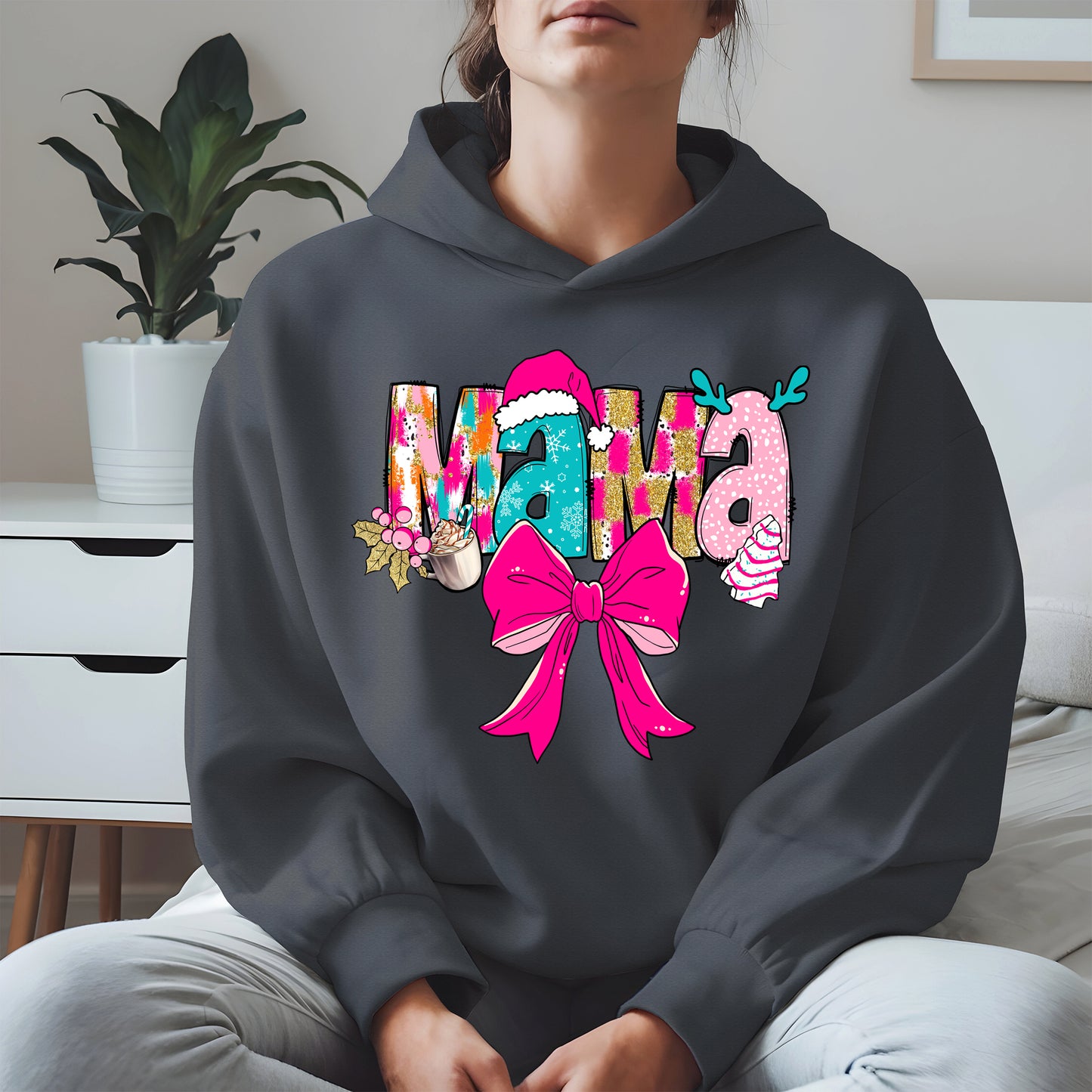 Merry Christmas Mama Shirt Cute Holiday Gift