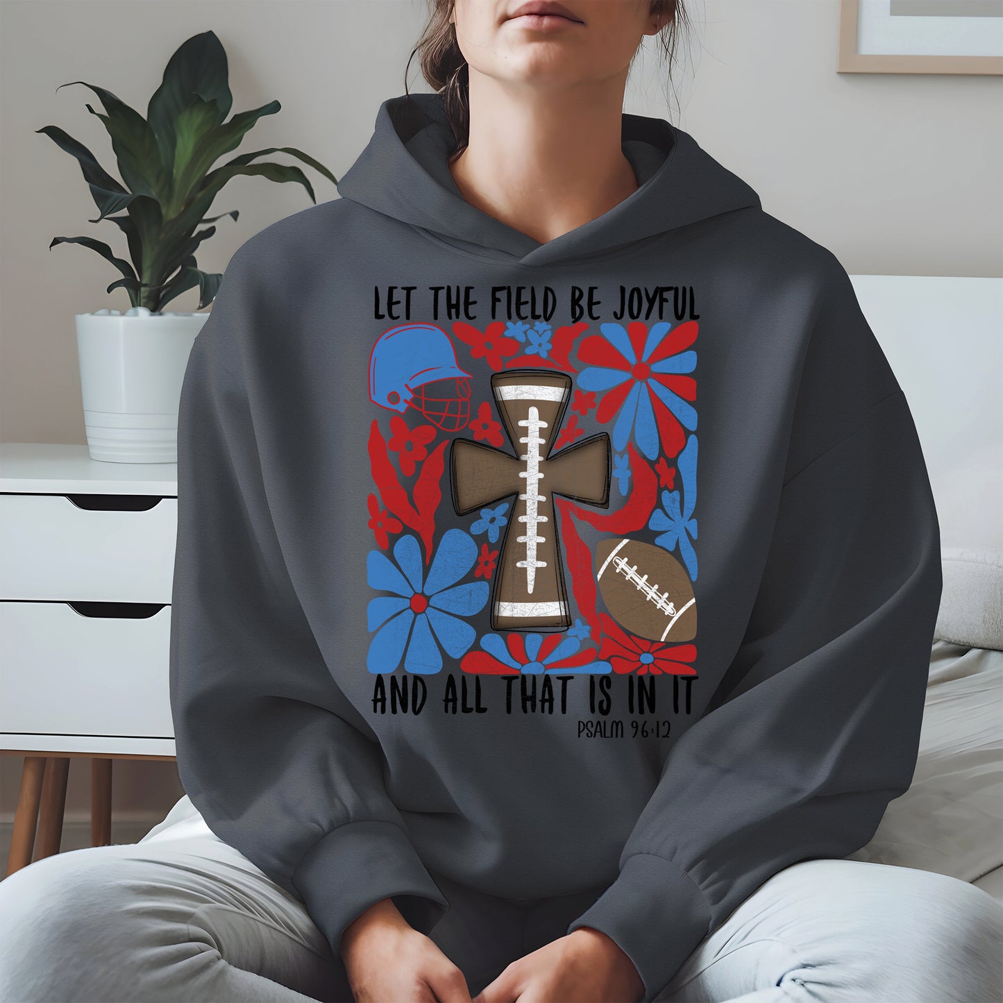 Faith Football Shirt Sport Tee Hoodie Sweatshirt Gift for Fans