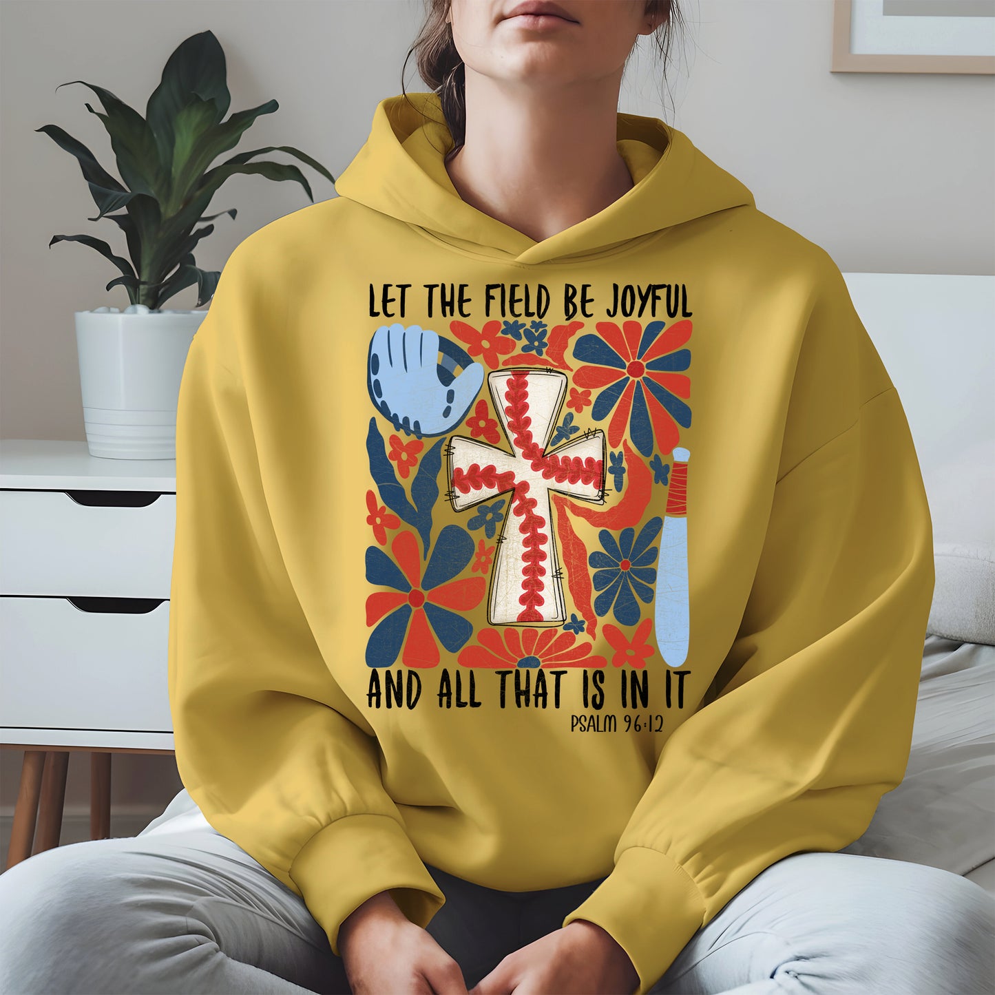 Faith Baseball Floral Shirt Sport Tee Hoodie Sweatshirt Gift for Fans