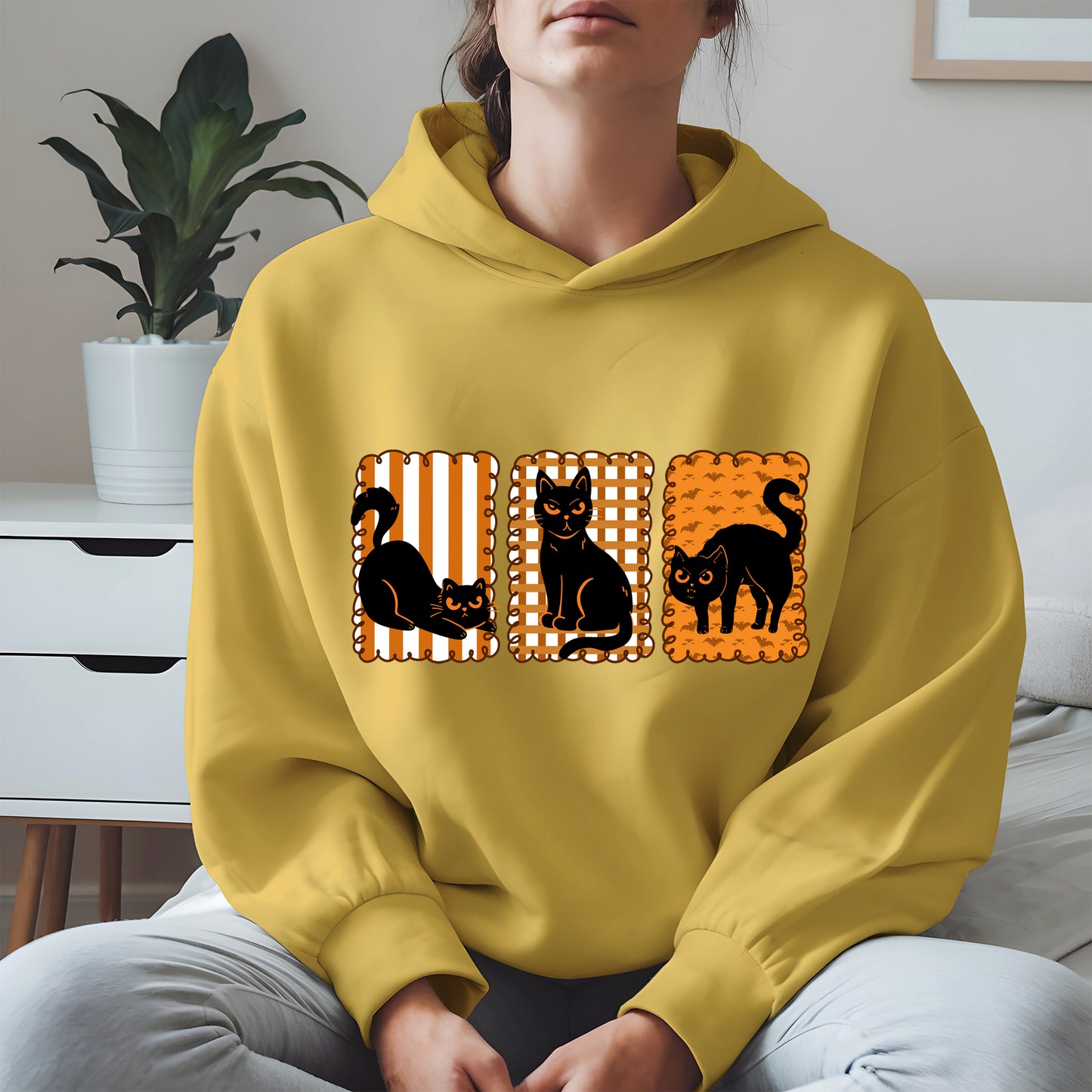 Black Cat Halloween shirt and sweatshirt
