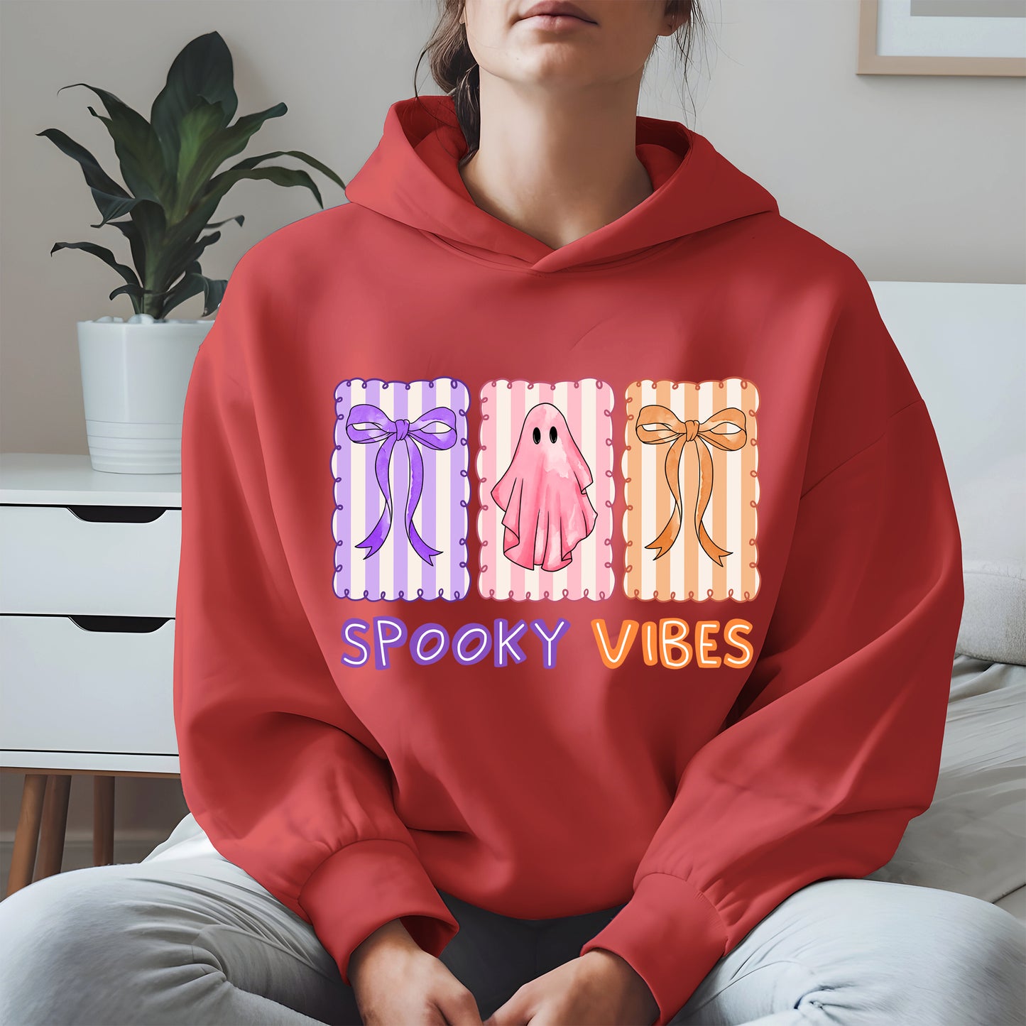 Spooky Vibes Shirt Hoodie Sweatshirt for Halloween and Fall Looks