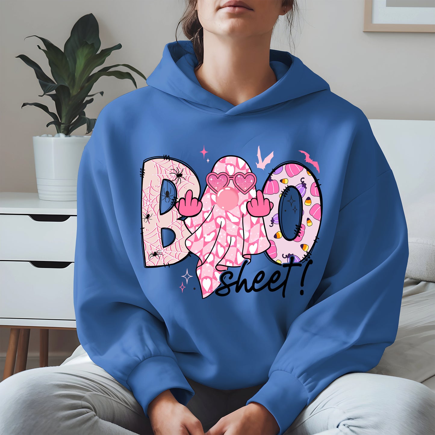 Pink Sassy Ghost Boo Shirt - Cute Halloween Attitude Tee