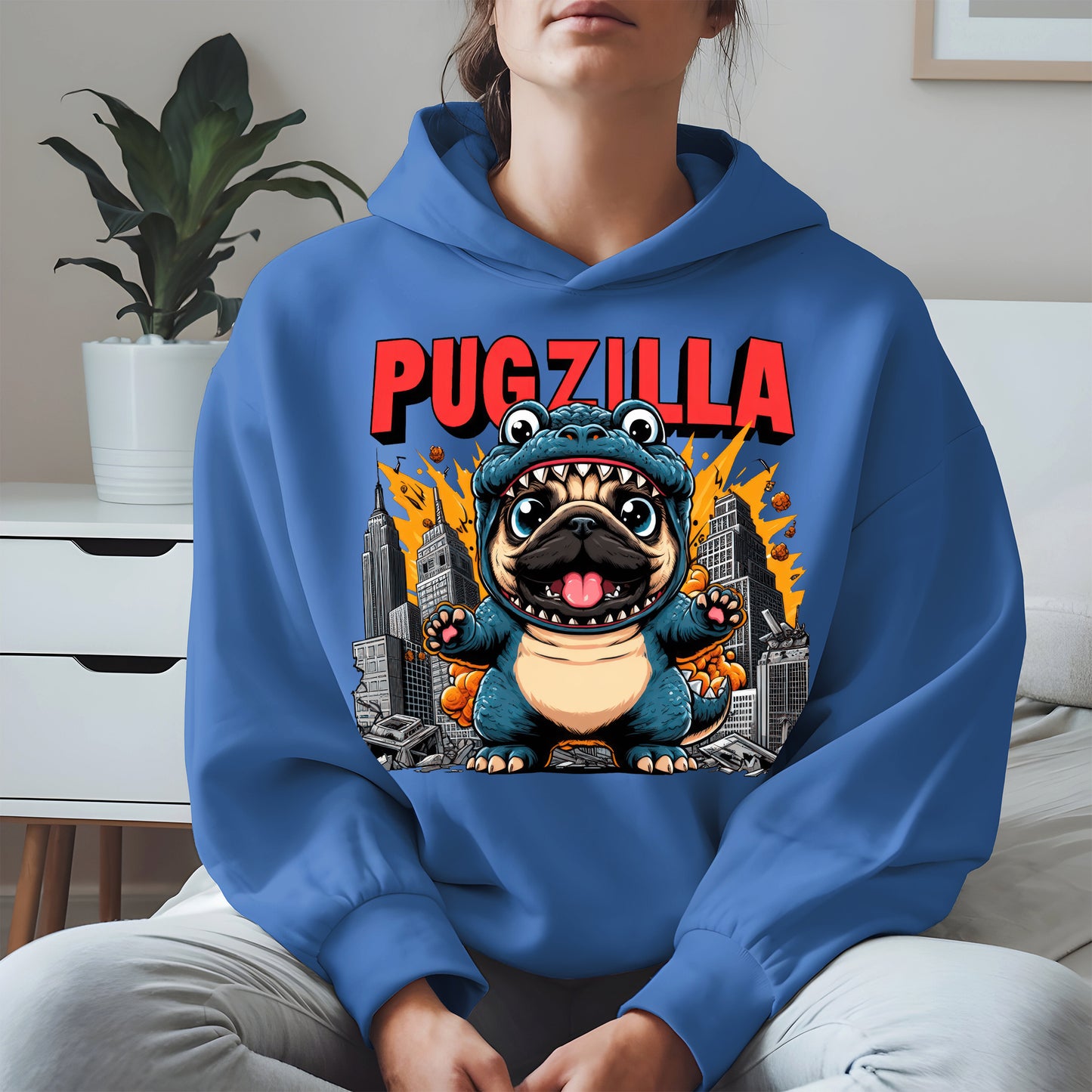Pugzilla Funny Dog Shirt Hoodie Sweatshirt