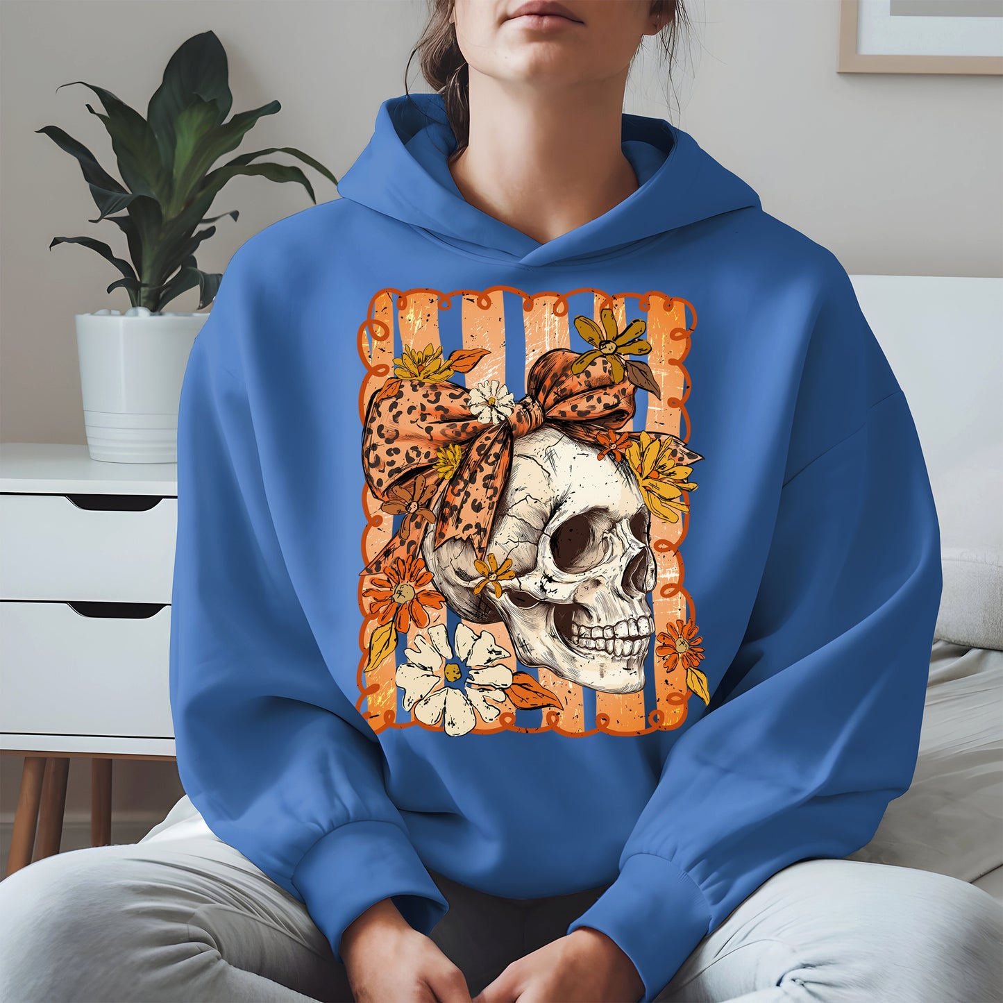 Skull Fall Bow halloween shirt