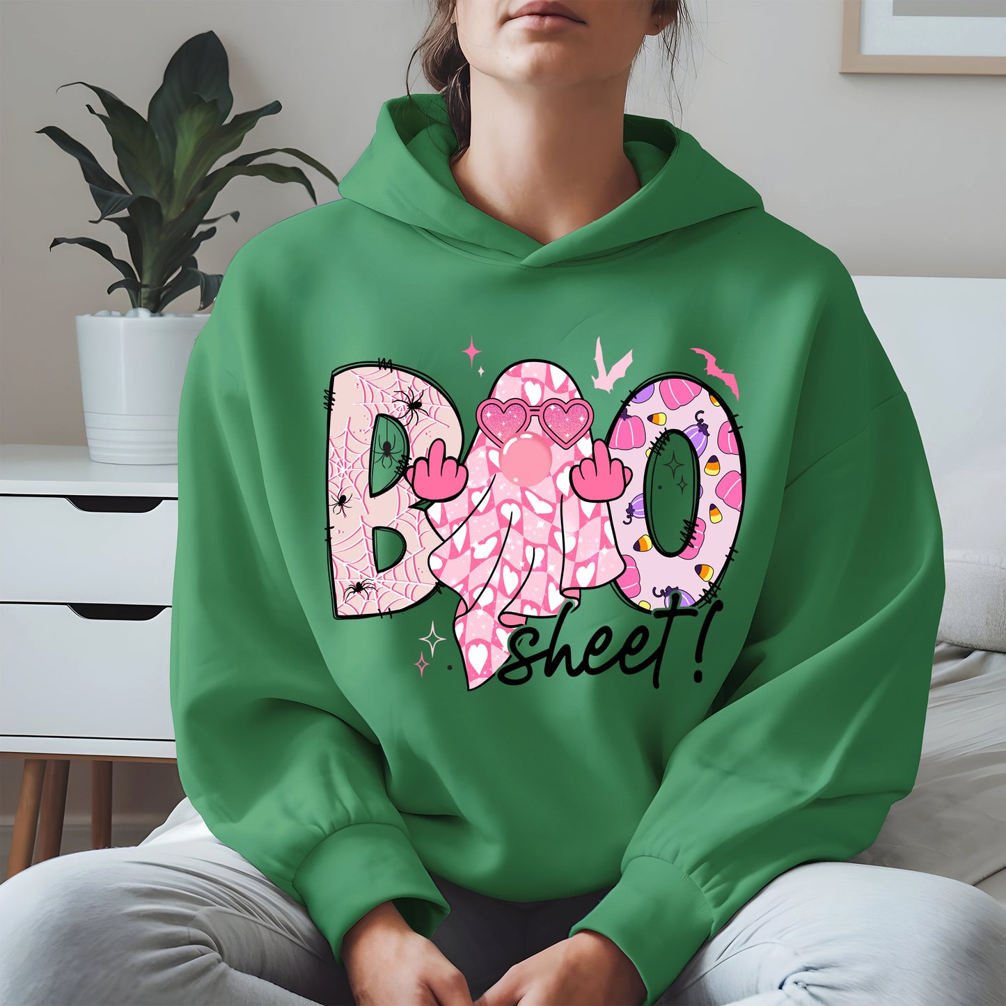 Pink Sassy Ghost Boo Shirt - Cute Halloween Attitude Tee