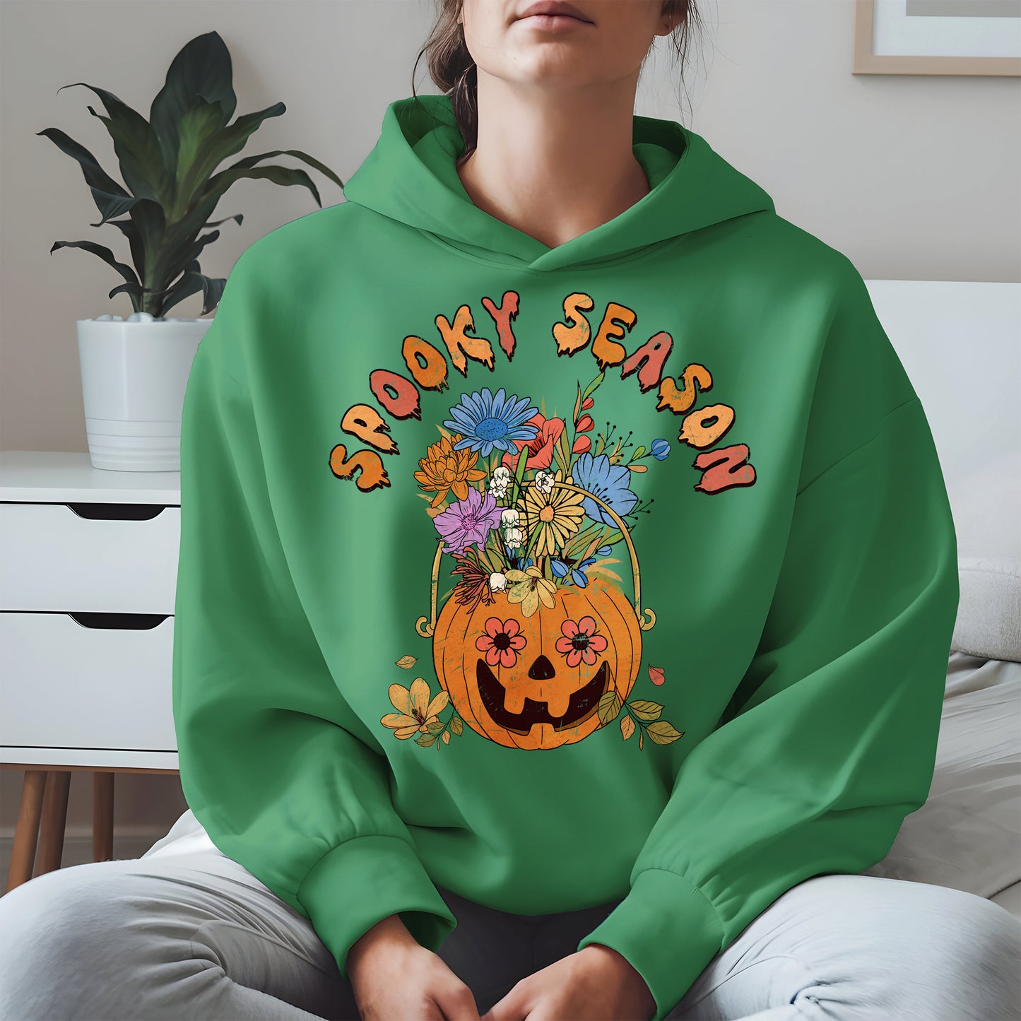 Floral Pumpkin Spooky Season Shirt
