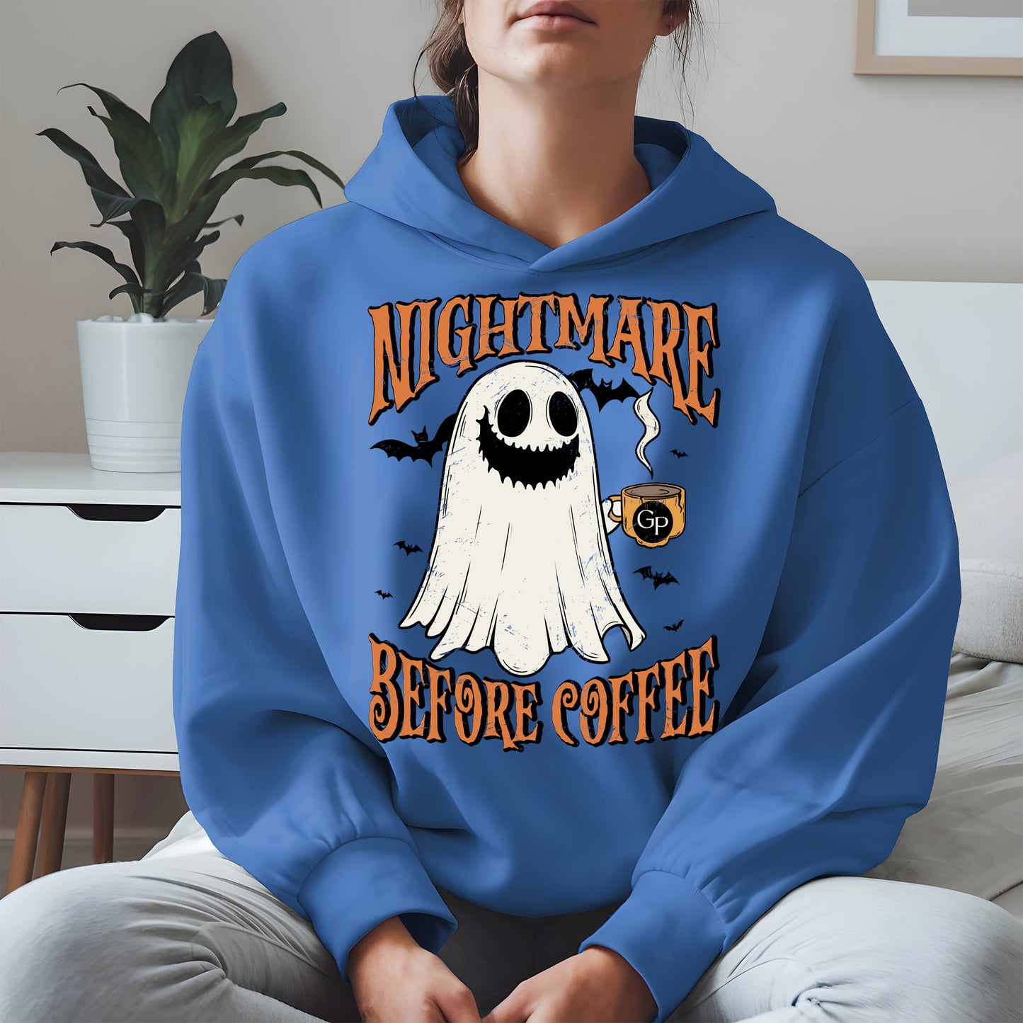 Funny Halloween Ghost Tee for Coffee Shirt