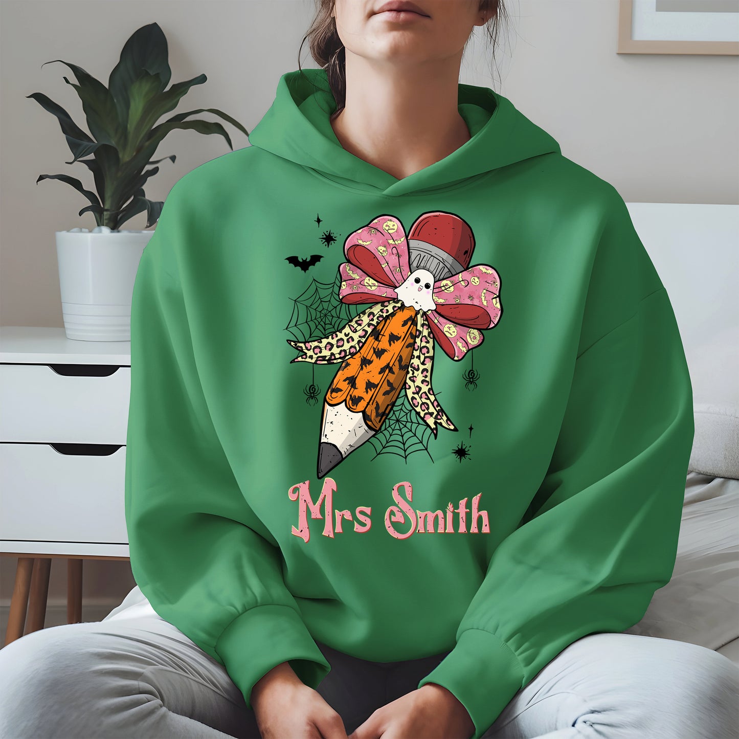 Teacher Pencil Bow Halloween shirt