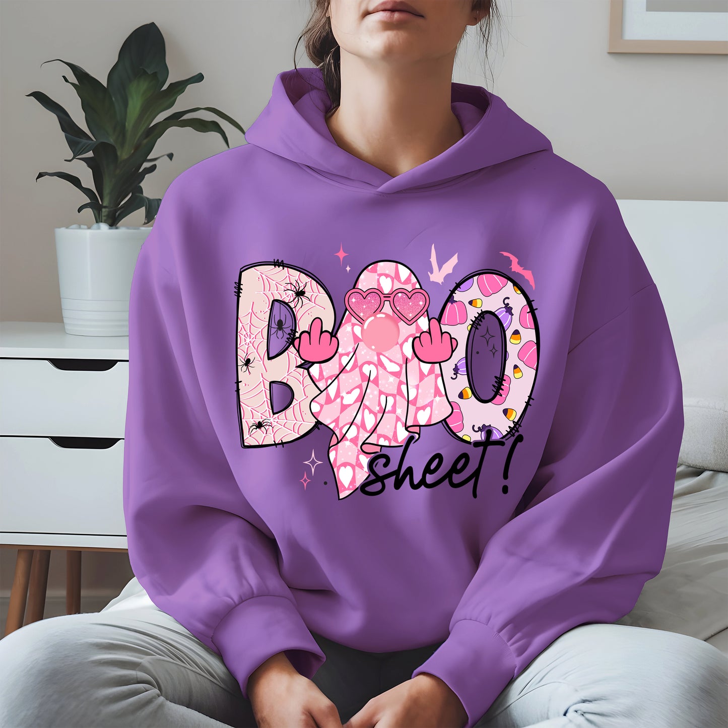 Pink Sassy Ghost Boo Shirt - Cute Halloween Attitude Tee