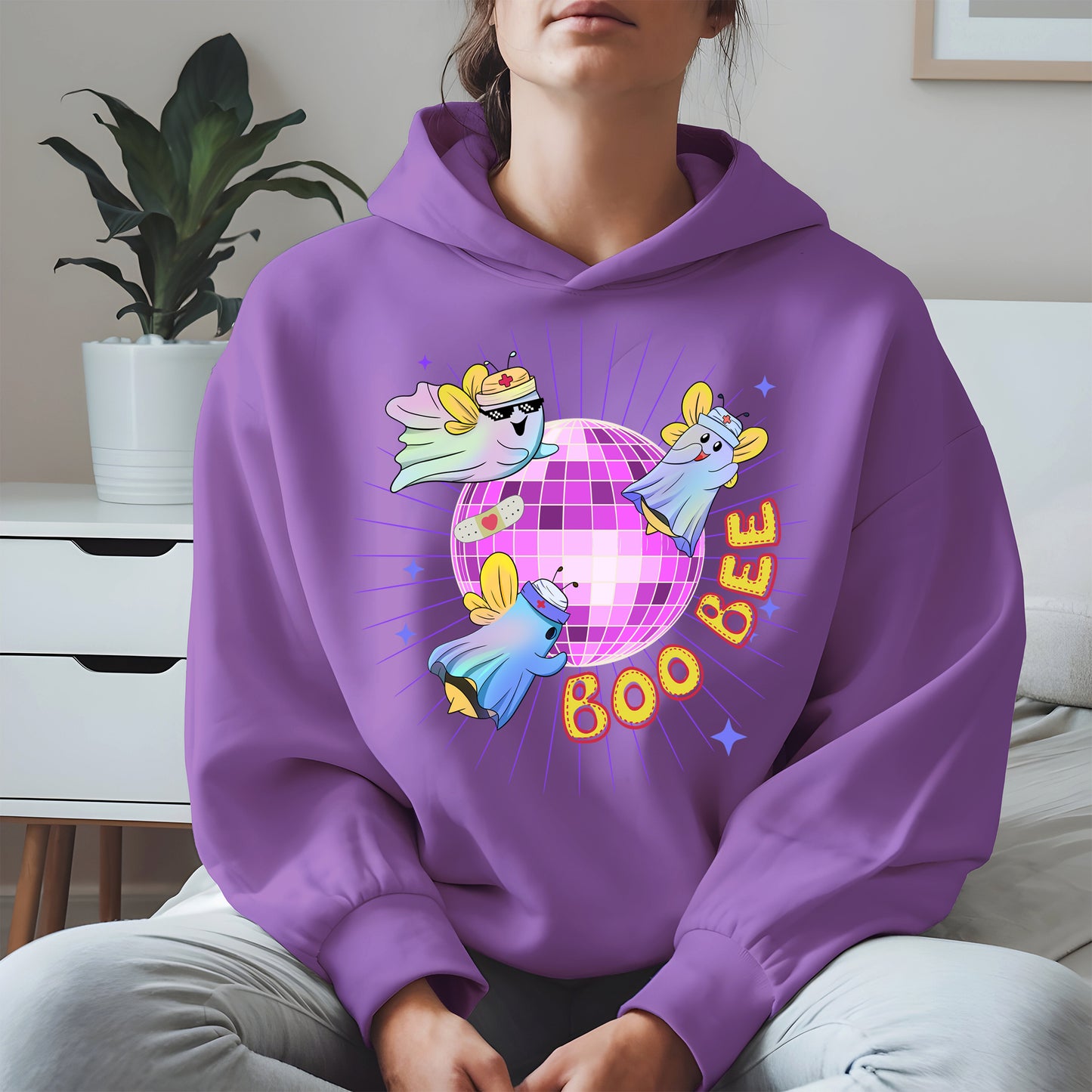 Boo Bee – Cute Disco Ghost Nurse Bee Shirt