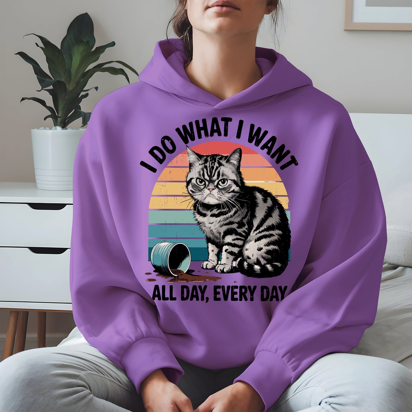 I Do What I Want Angry Cat Shirt Hoodie Sweatshirt