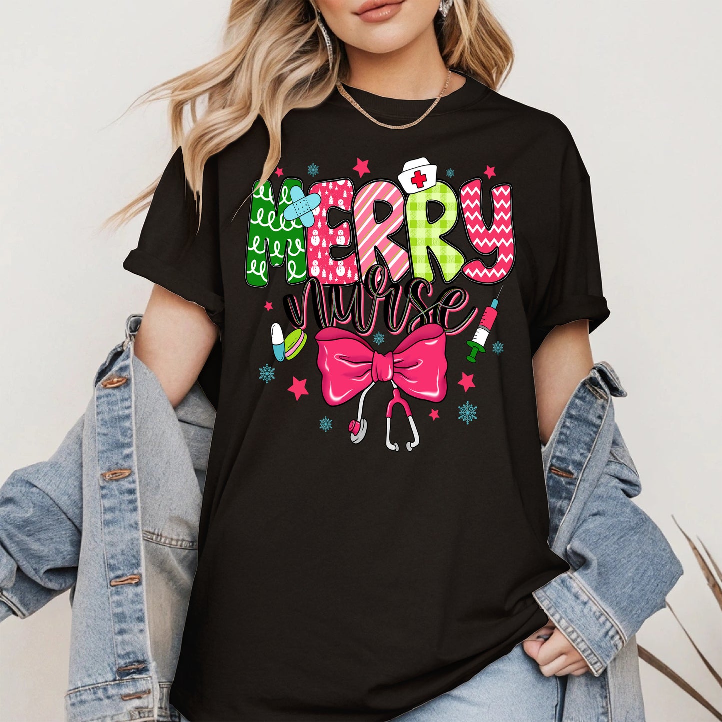 Cute Christmas Nurse Holiday Shirt