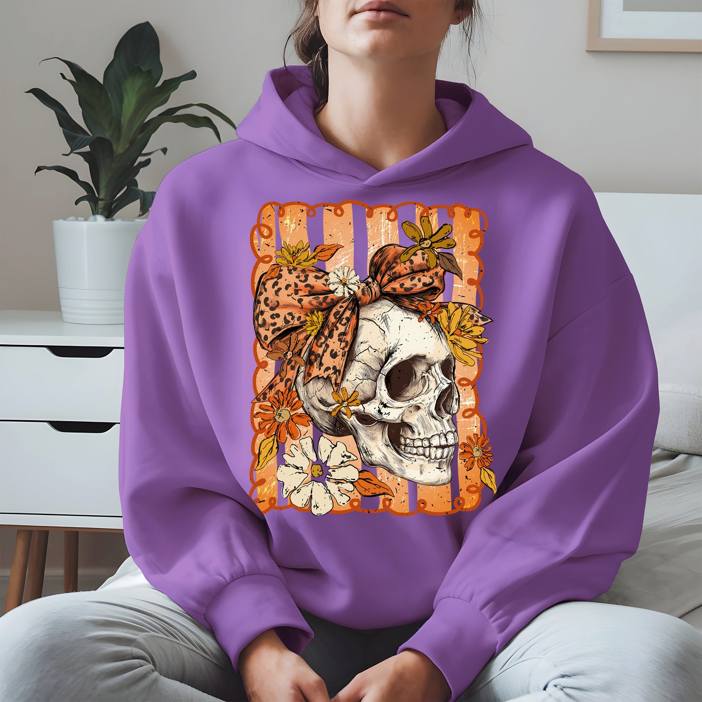 Skull Fall Bow halloween shirt