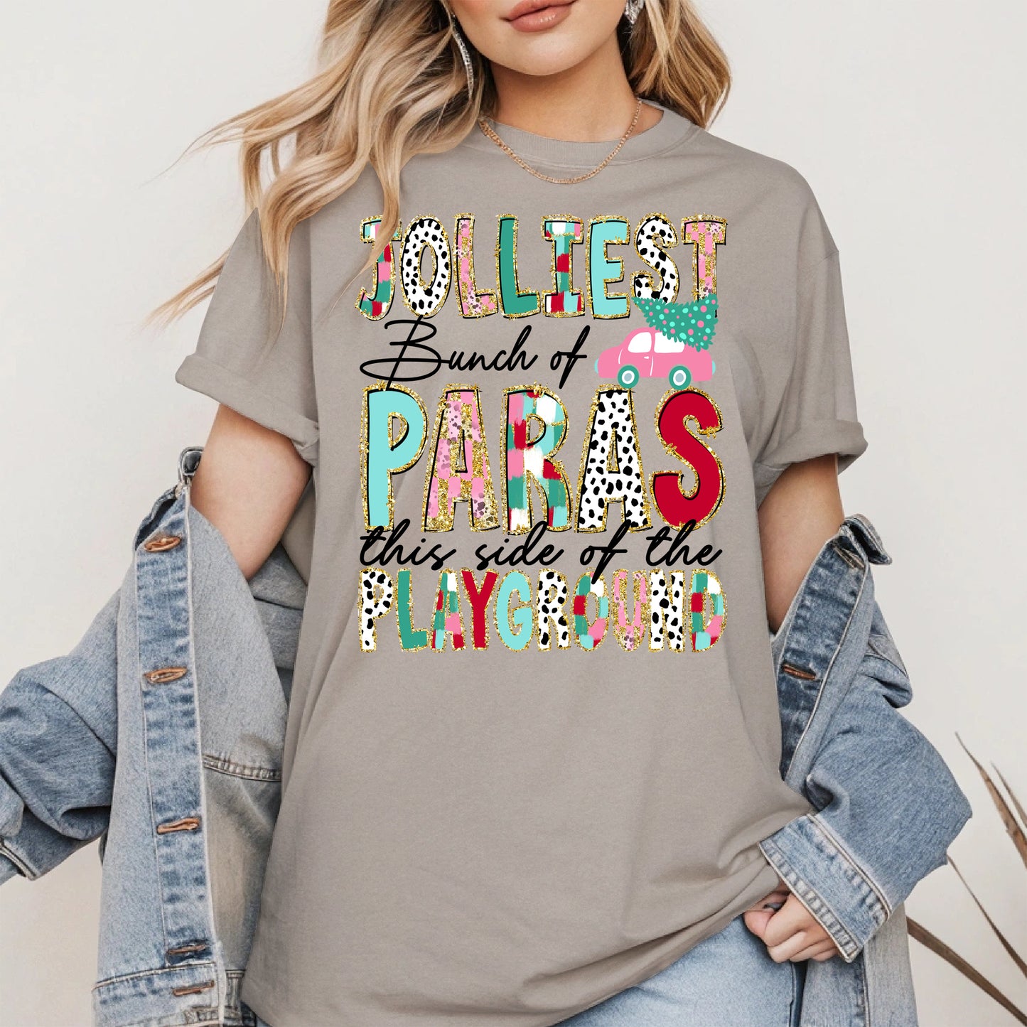 Jolliest Bunch of Teachers Christmas Shirt
