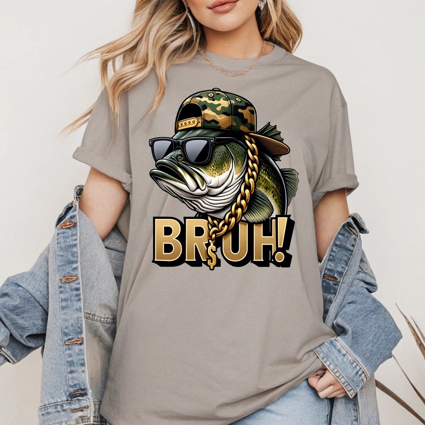 Funny Bass Fish Bruh Shirt Hoodie Sweatshirt