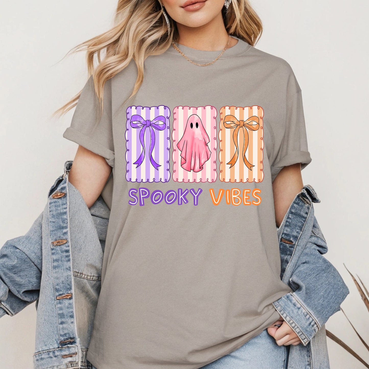 Spooky Vibes Shirt Hoodie Sweatshirt for Halloween and Fall Looks