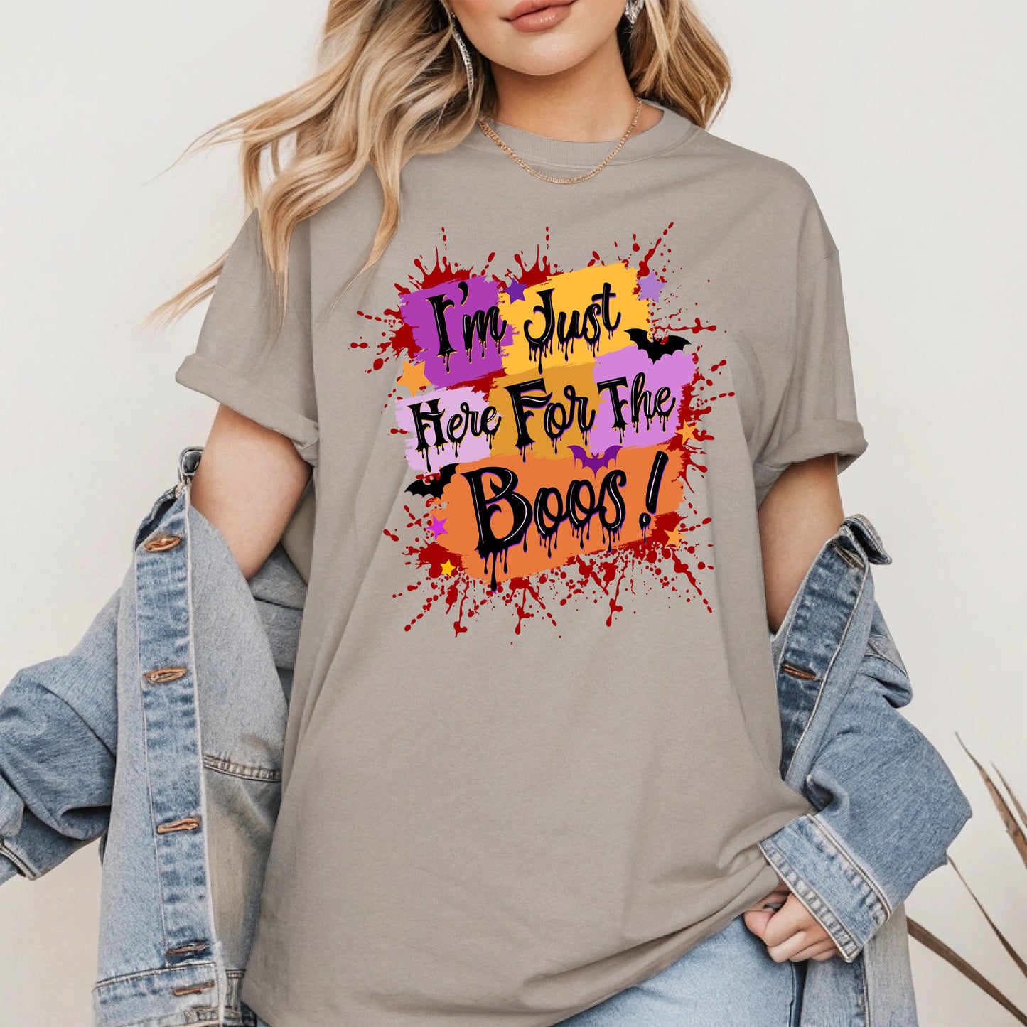 I'm just here for the Boos halloween shirt