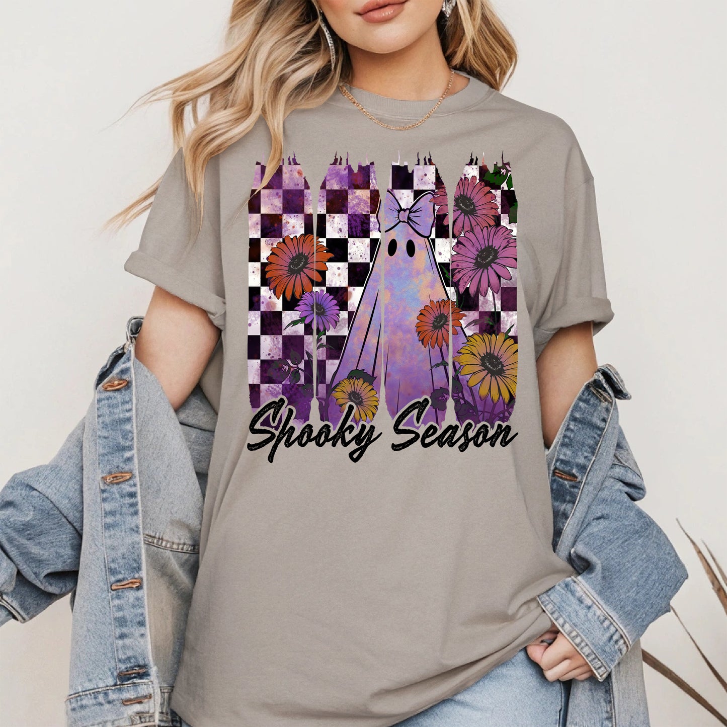 Floral Ghost Halloween shirt