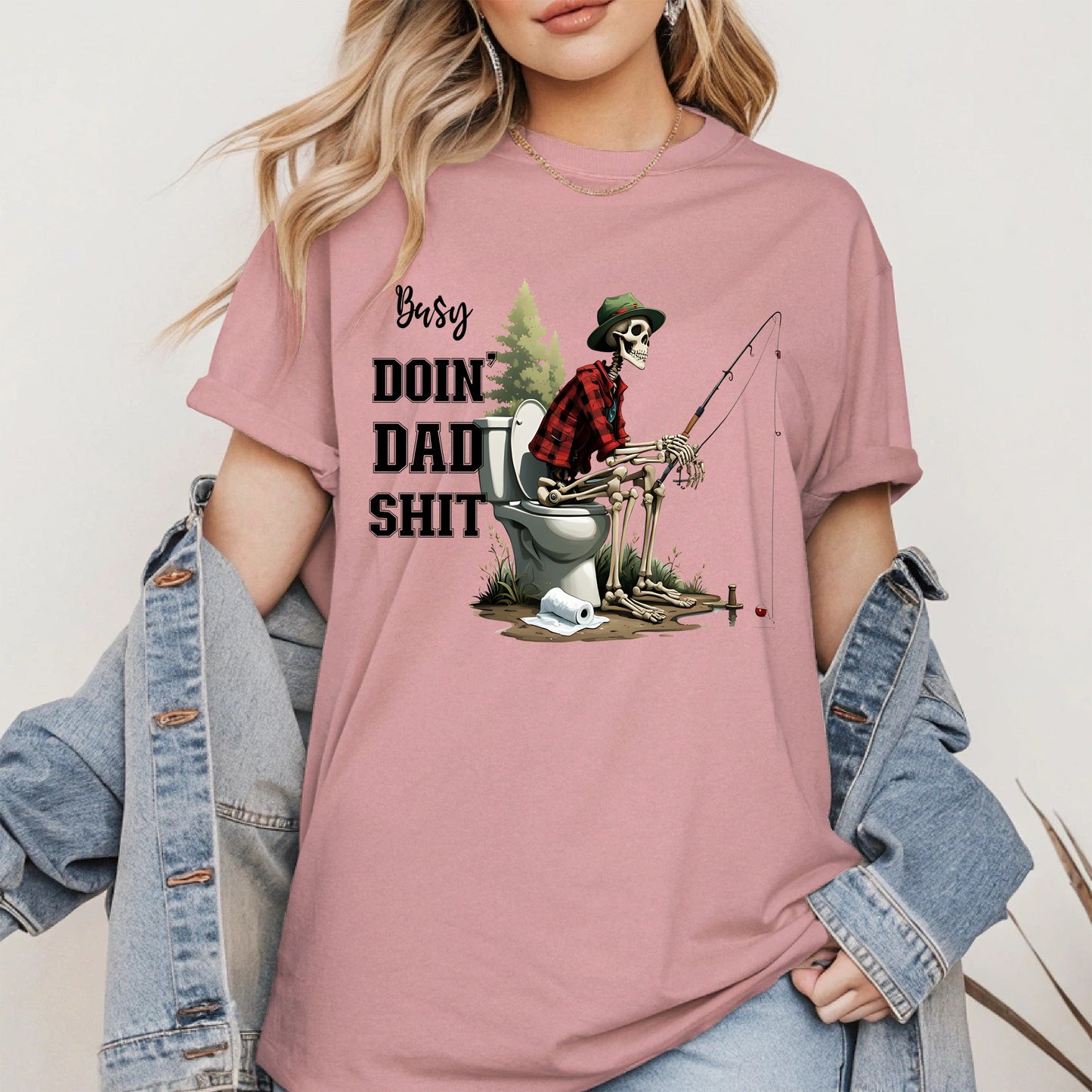 Funny Dad Fishing Skeleton Shirt Hoodie Sweatshirt