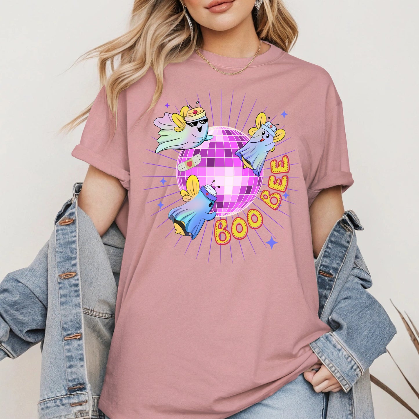 Boo Bee – Cute Disco Ghost Nurse Bee Shirt