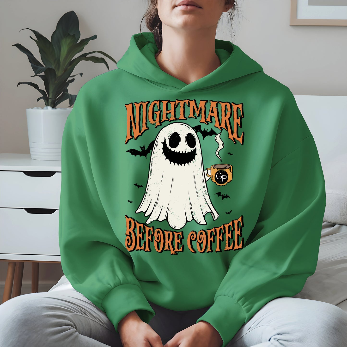 Funny Halloween Ghost Tee for Coffee Shirt