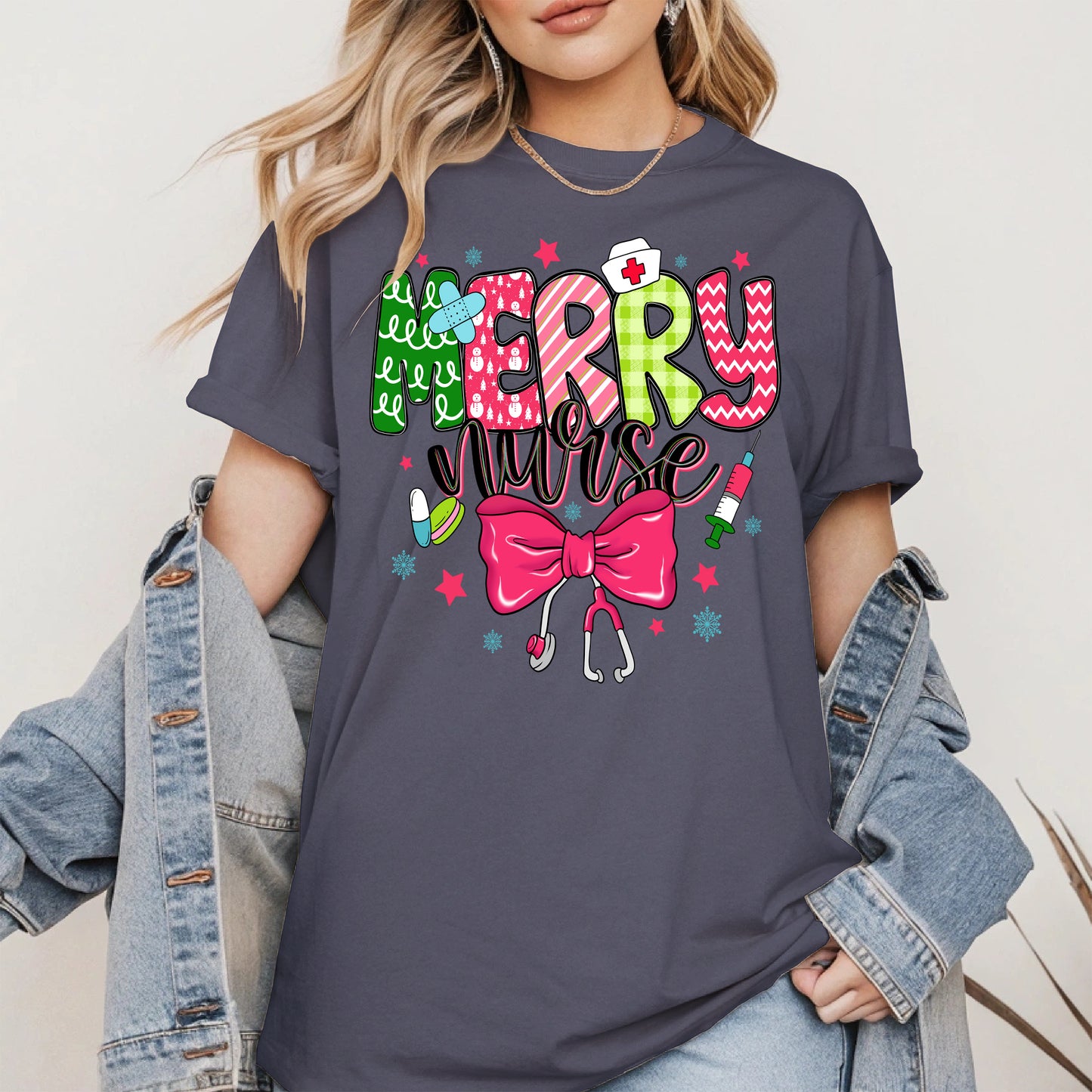 Cute Christmas Nurse Holiday Shirt