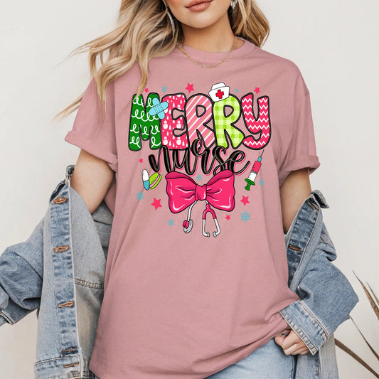 Cute Christmas Nurse Holiday Shirt